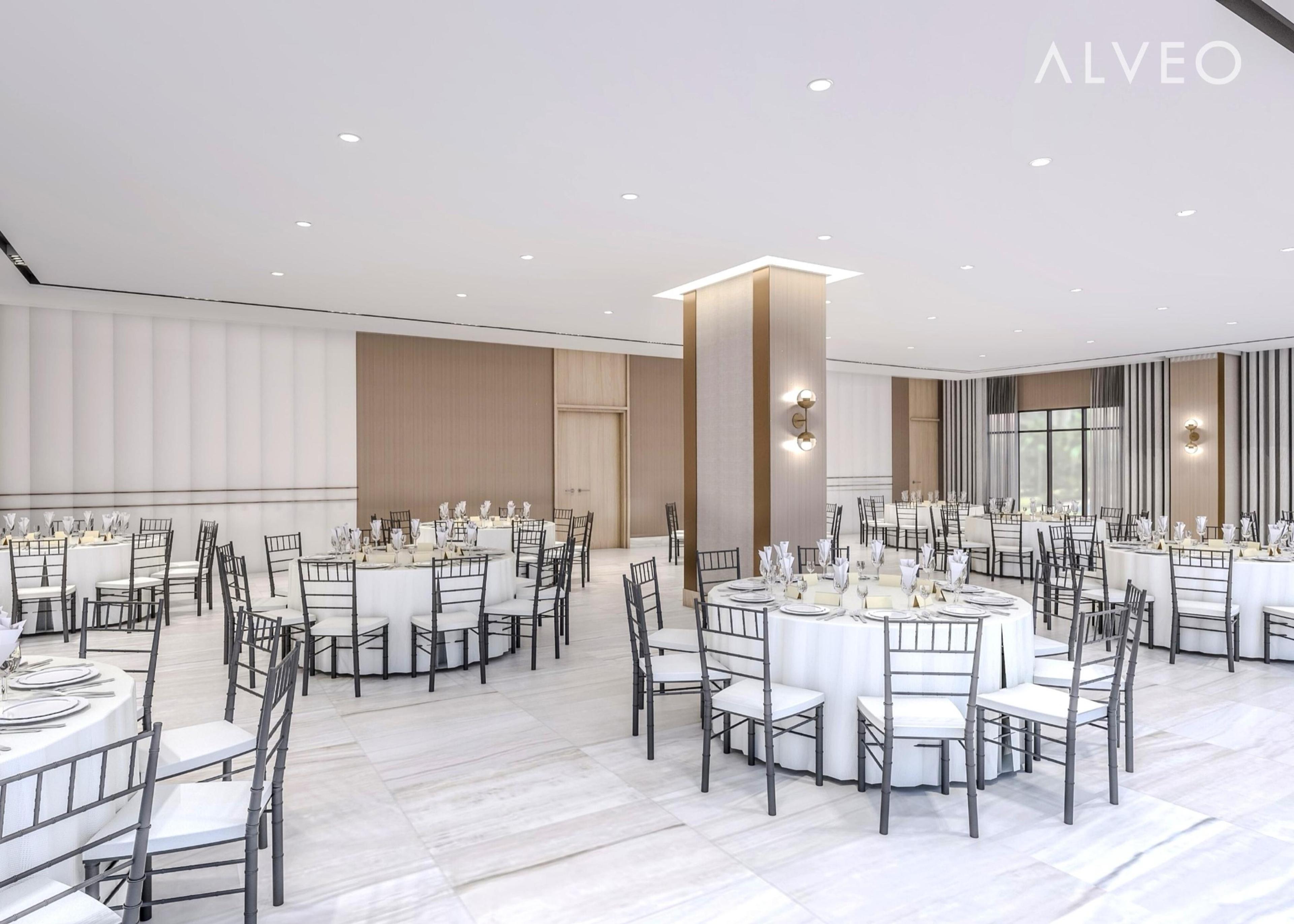 Render of the function room at Sentrove, Quezon City