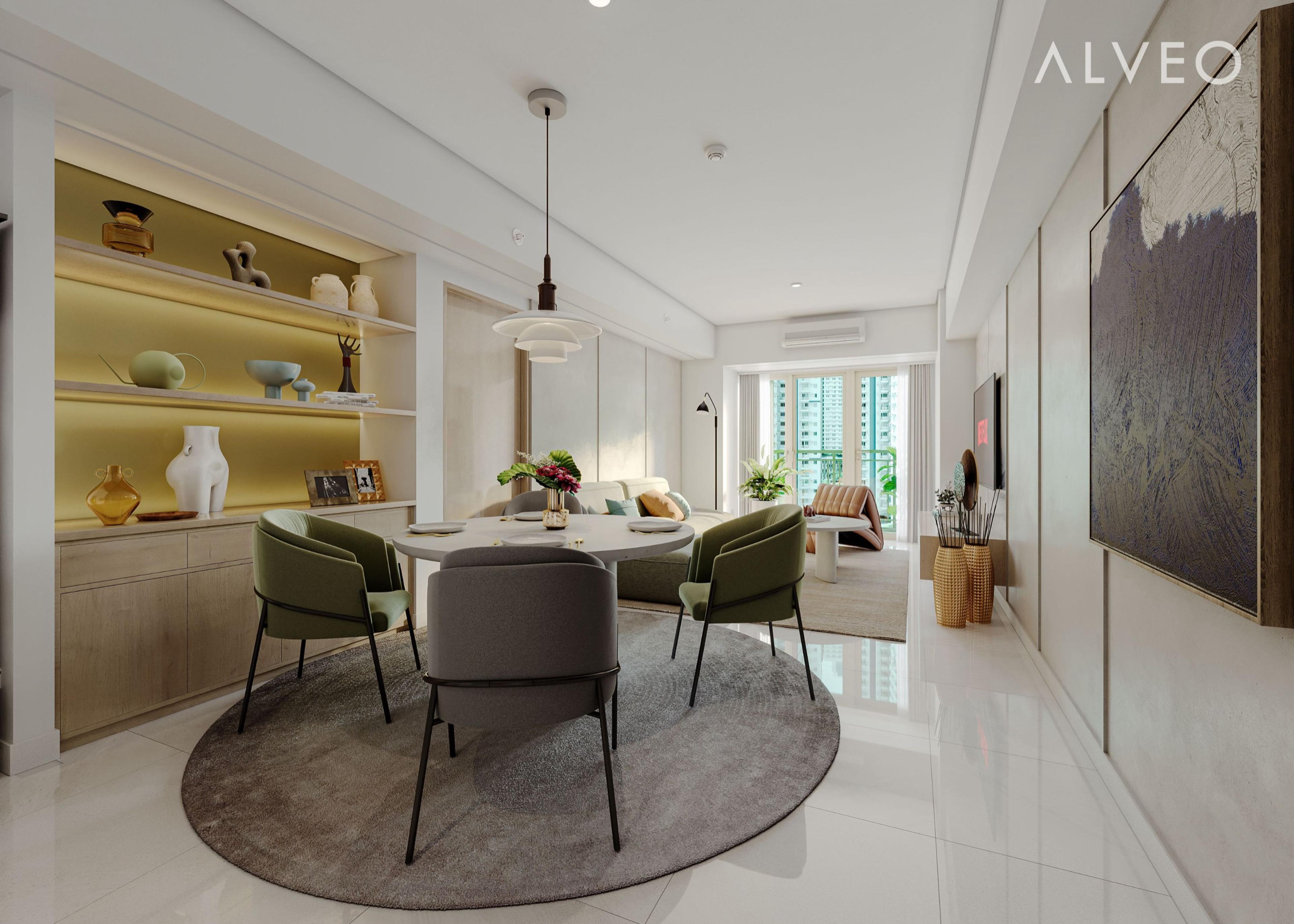 Render of a one-bedroom unit at Park East Place, Taguig City