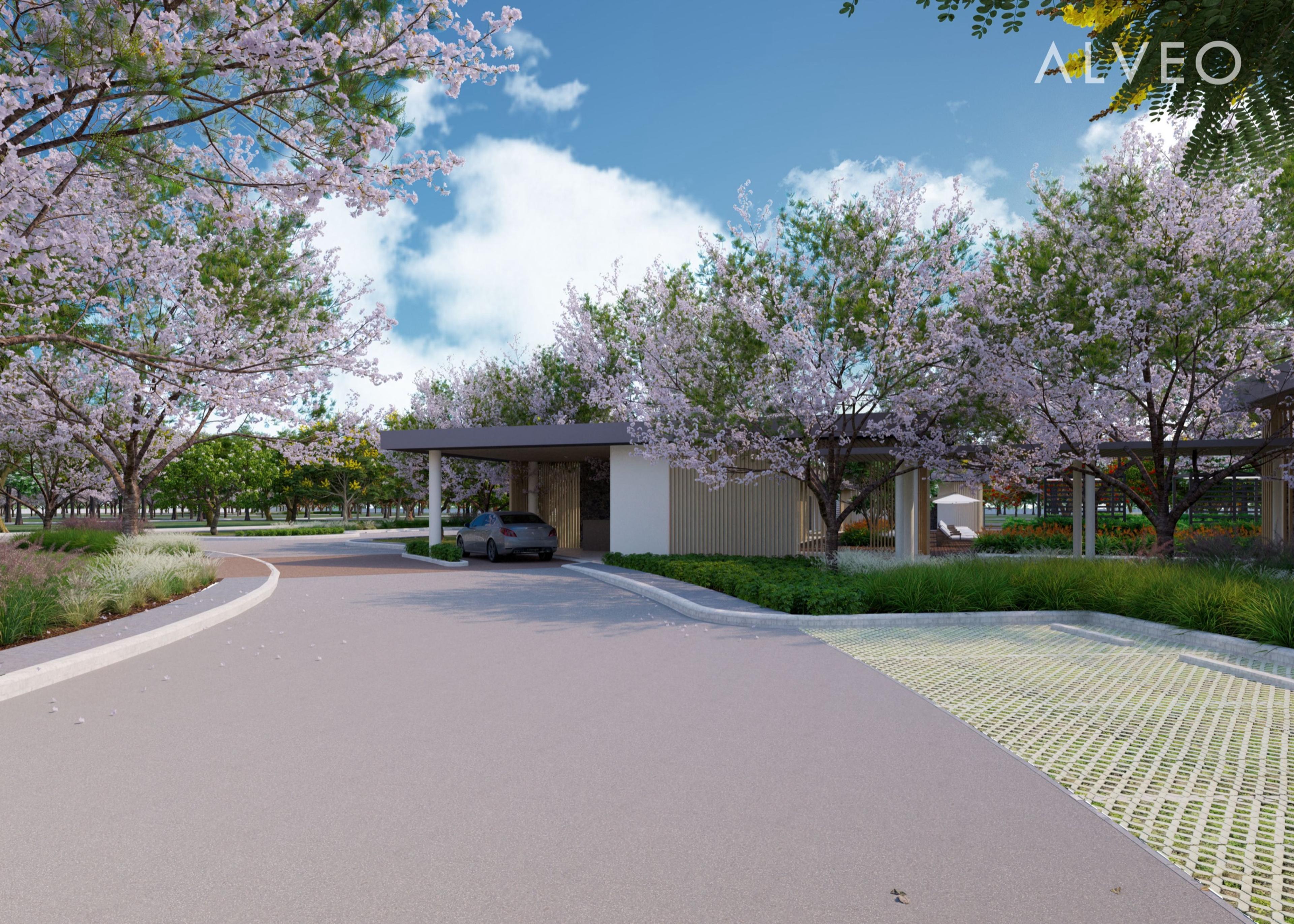 Render of the clubhouse entrance at Versala, Alviera, Pampanga
