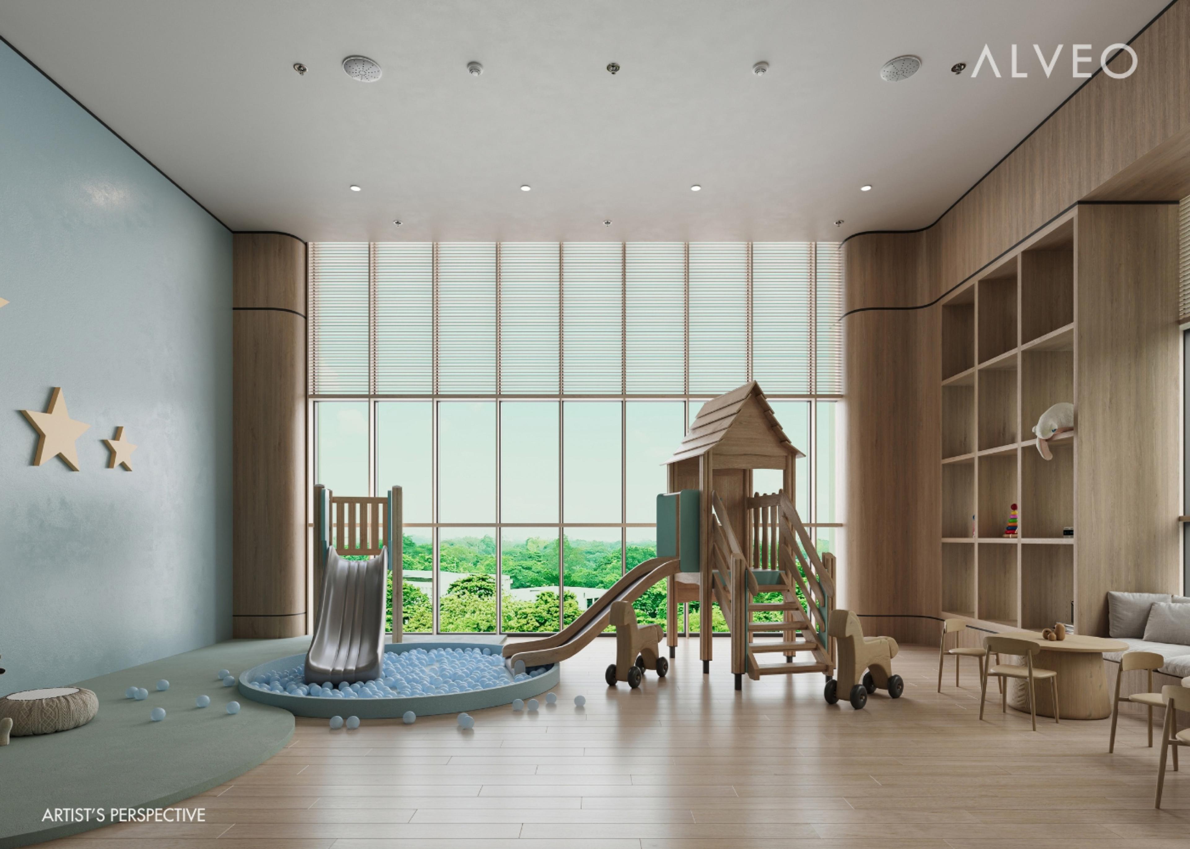 The indoor play area at Vertis Residences, Quezon City