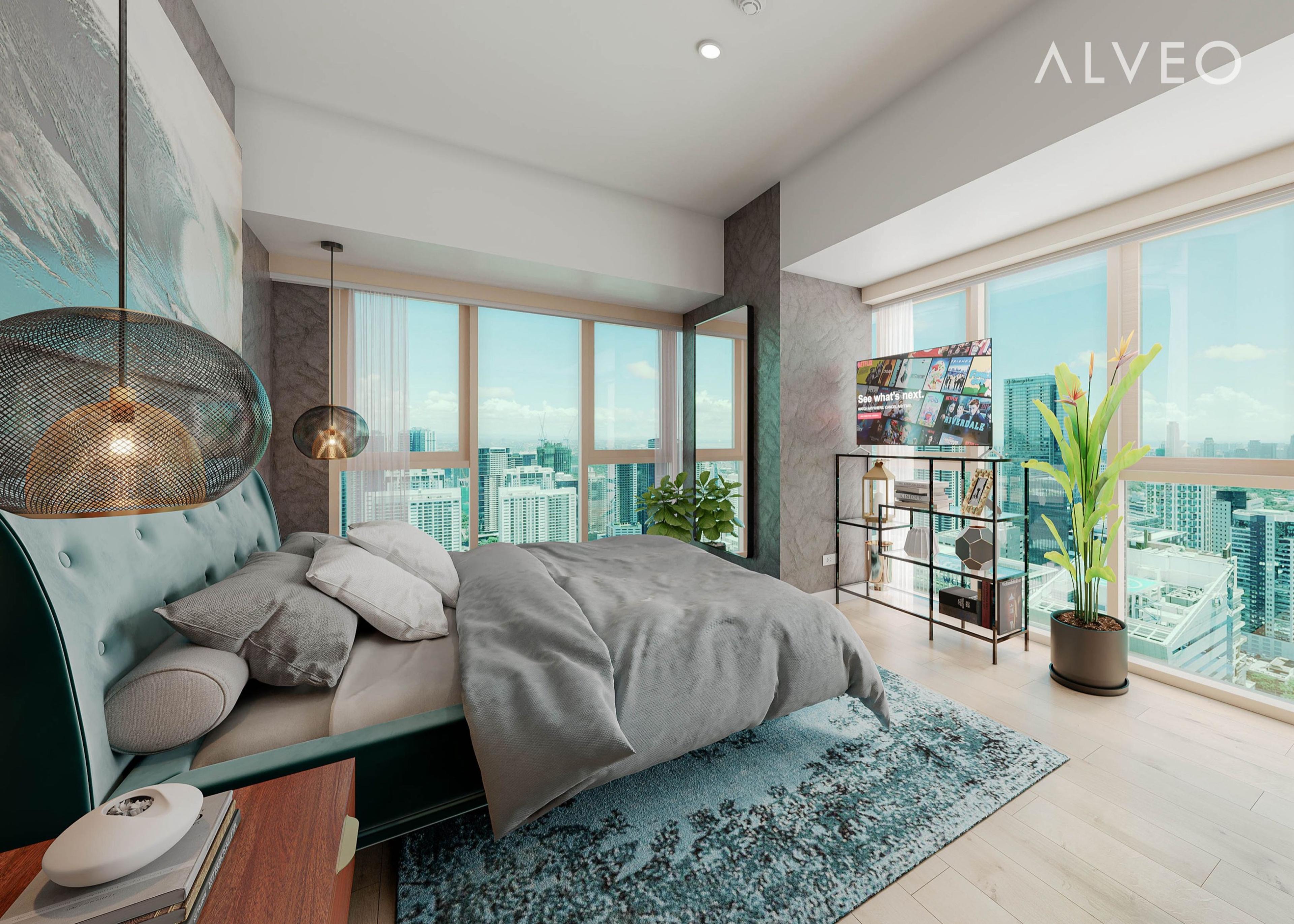 Render of a two-bedroom unit at Park East Place, Taguig City