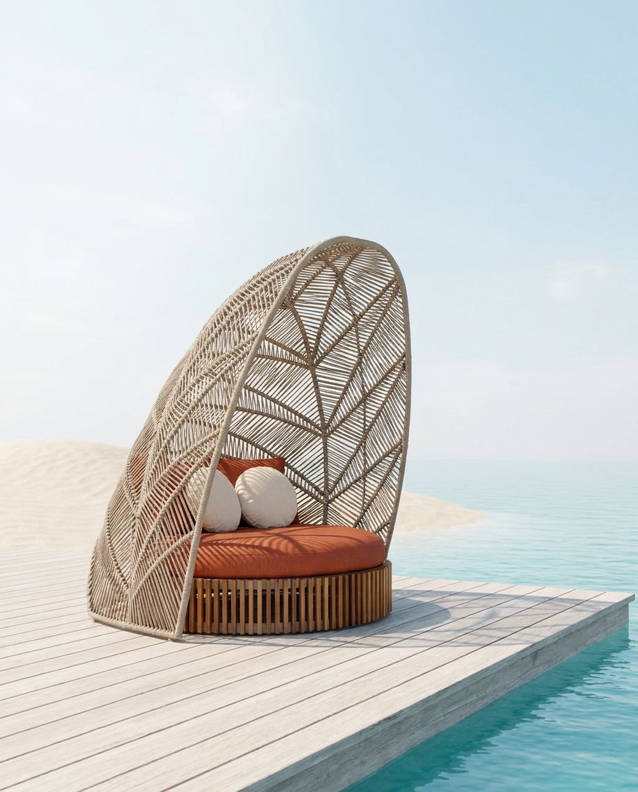 Woven Canopy Daybed