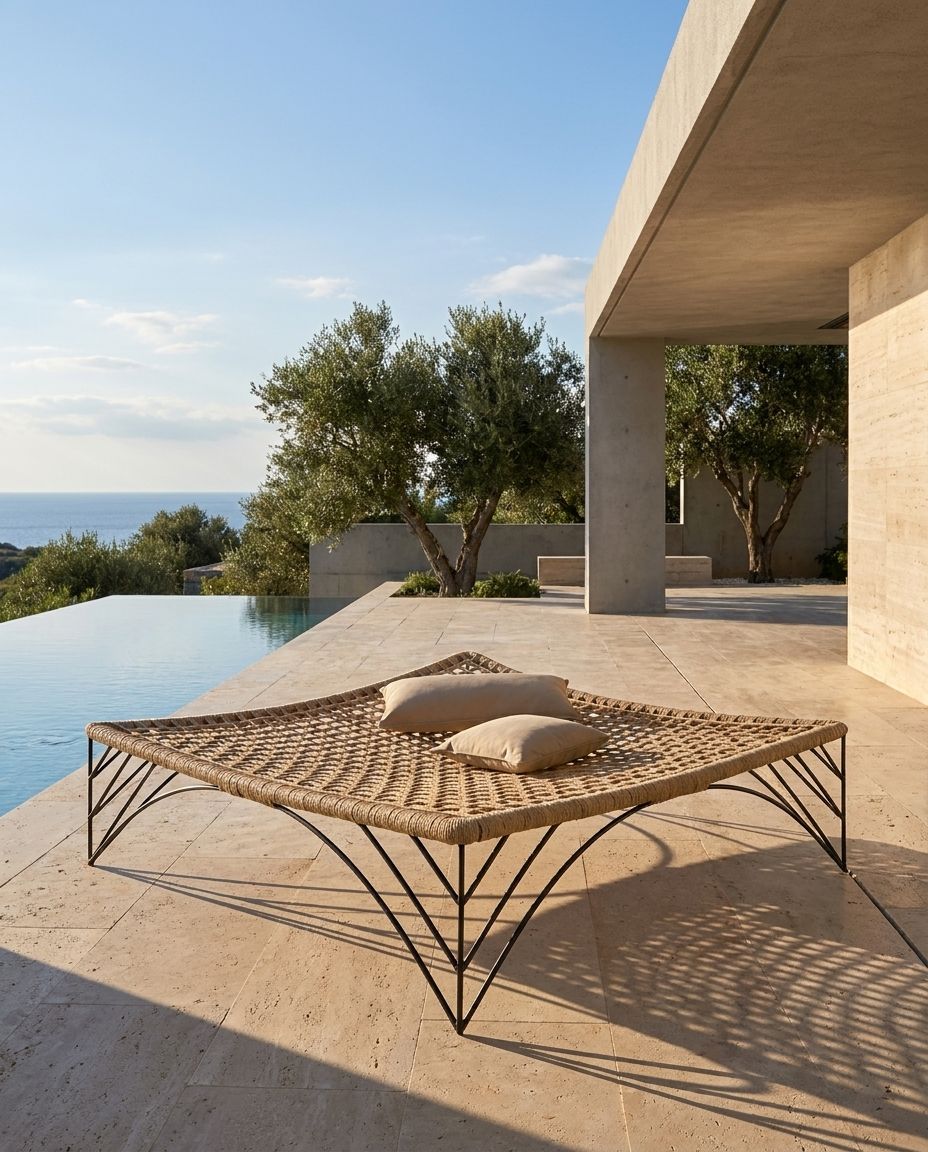 Woven Iron-Frame Daybed