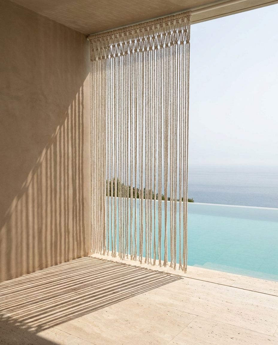 Macramé Window Drape