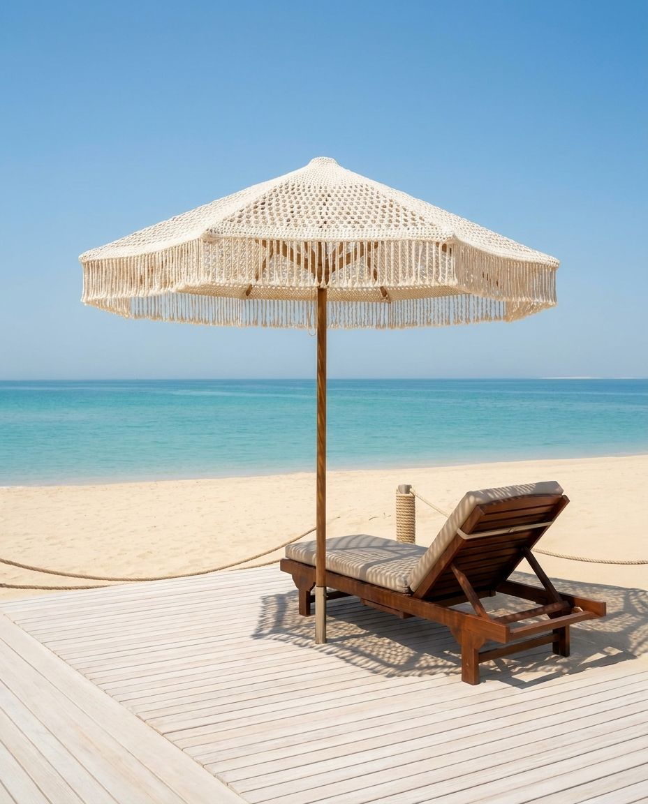 Macramé Beach Parasol