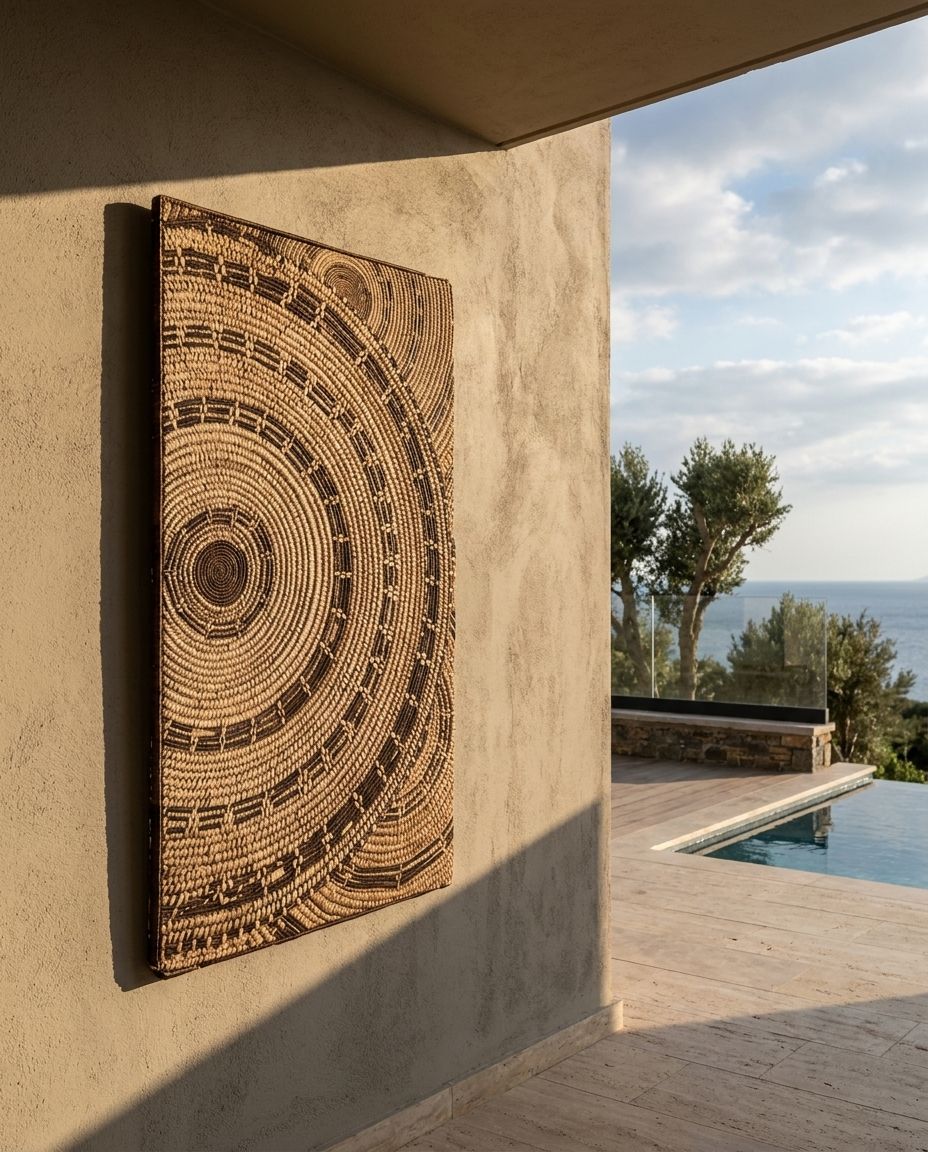 Concentric Woven Disc Wall Panel