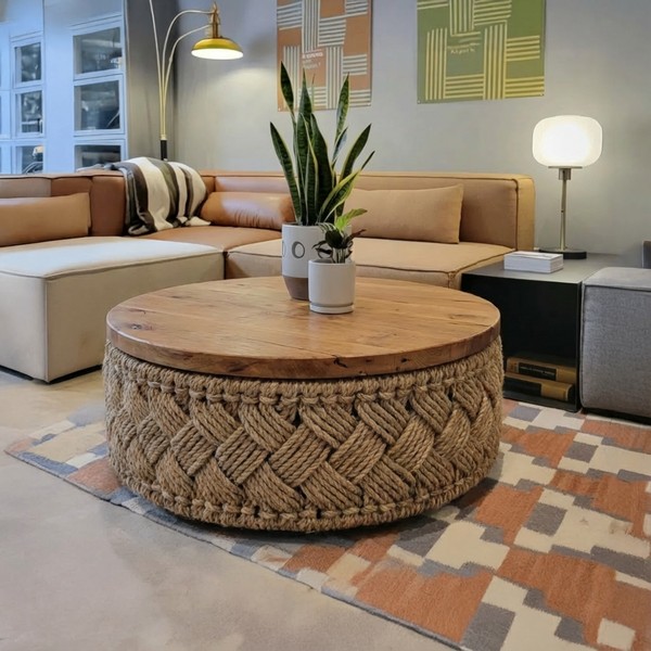 Woven Side Table