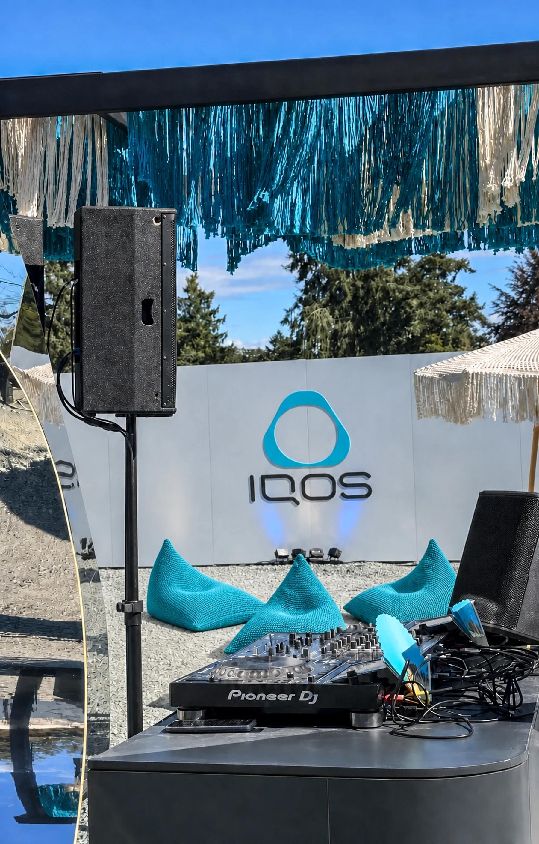 Selected view of the IQOS activation and DJ area
