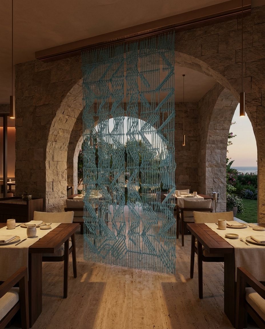 Macramé Archway Curtain