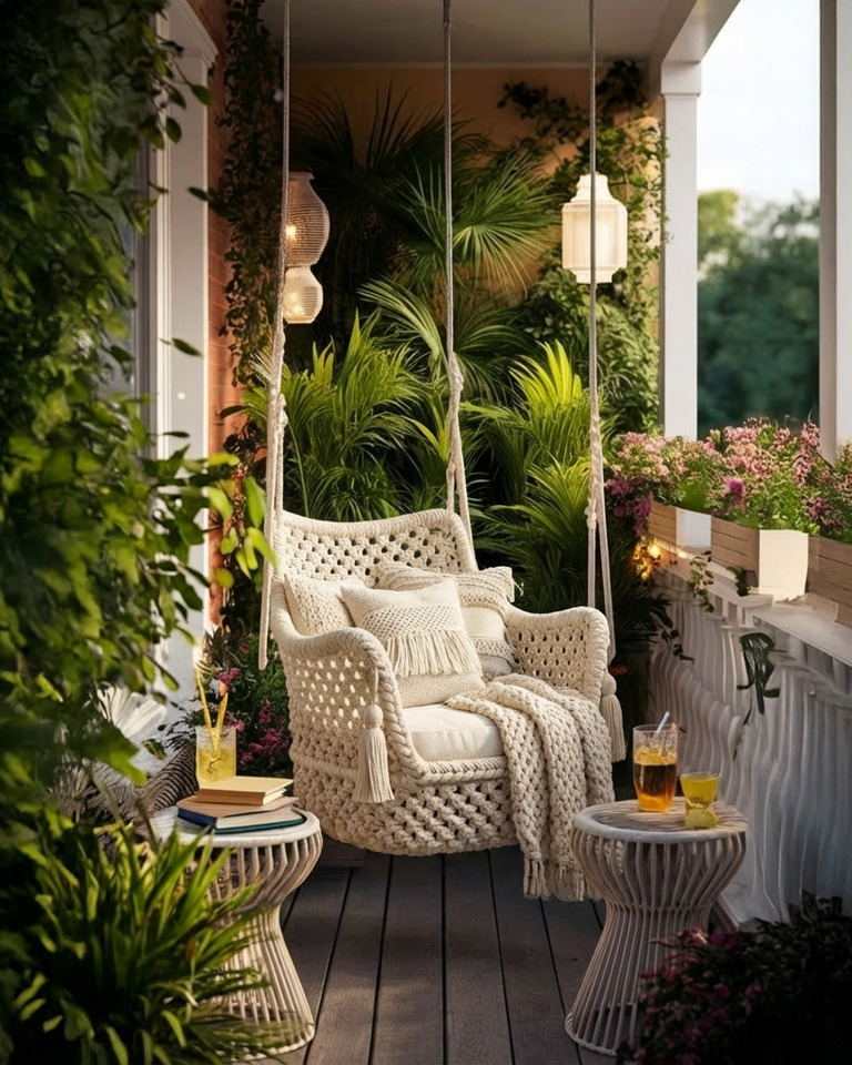 Boho Swing Chair — handcrafted by Dimare Design