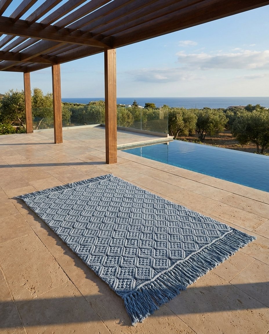Blue Diamond Kilim Rug