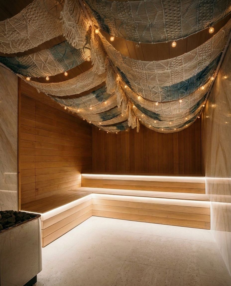 Macramé Overhead Ceiling Canopy