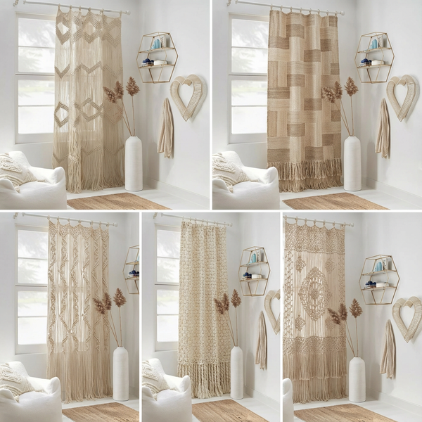 Macramé Curtain Panel