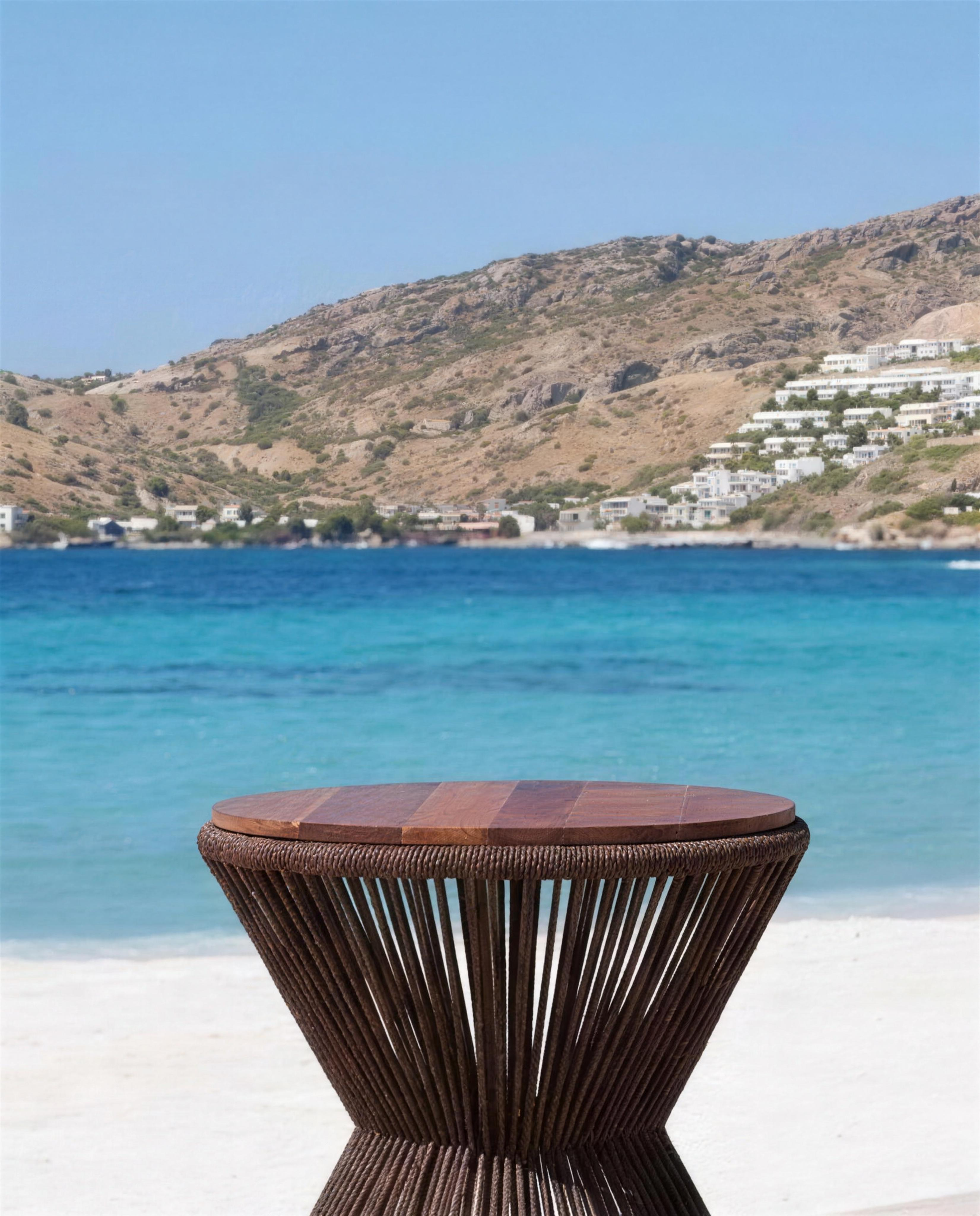 Woven Hourglass Side Table — product (DM-TB-001)