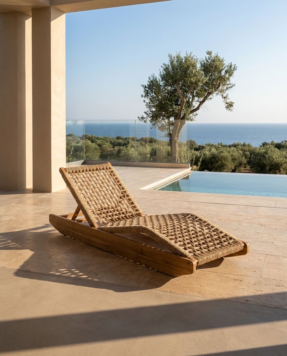 Adjustable Woven Sun Lounger