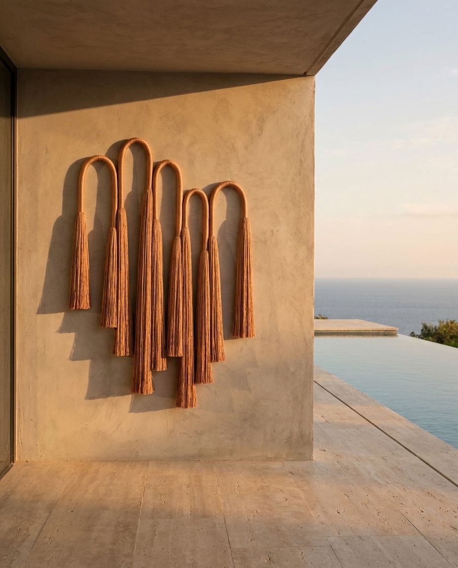 Looped Rope Tassel Hanging (Terracotta)