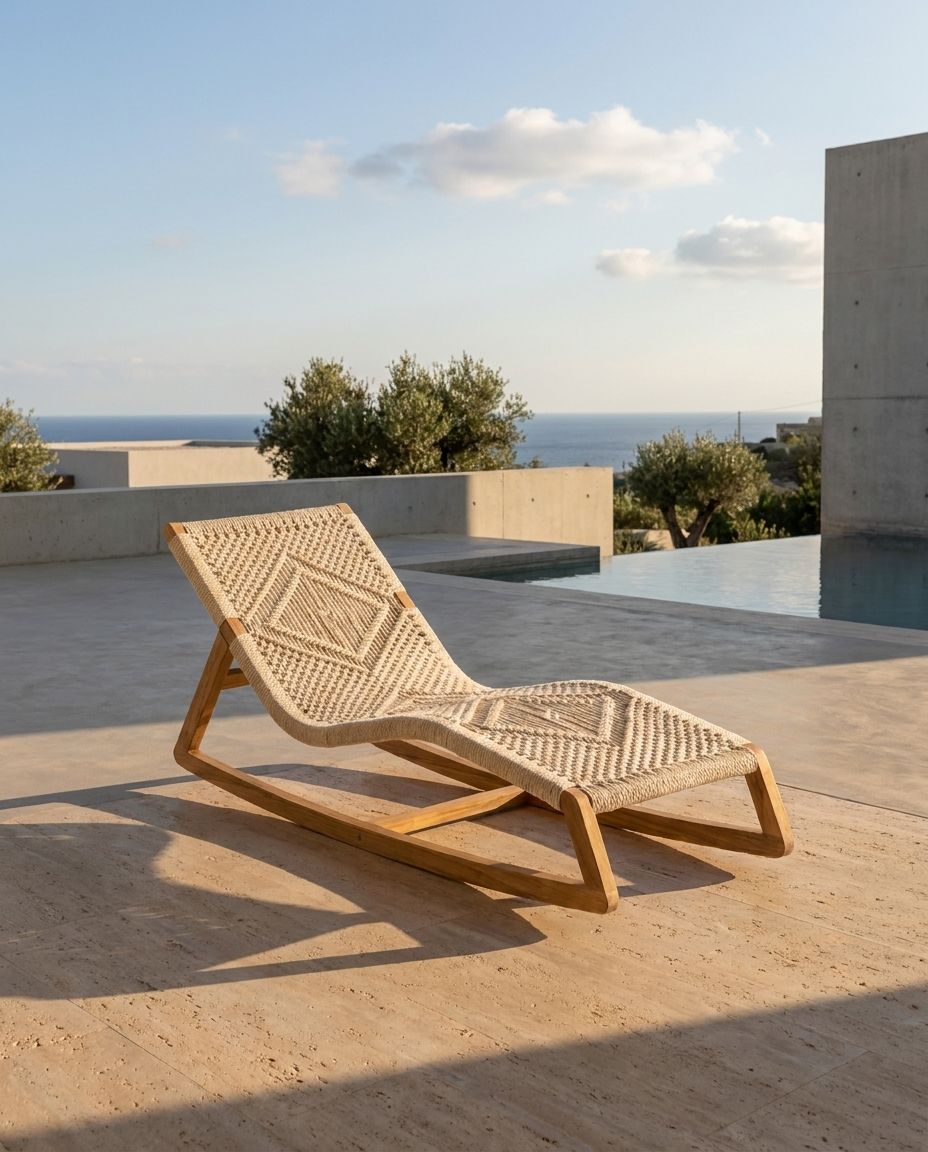 Macramé Wave Rocking Lounger