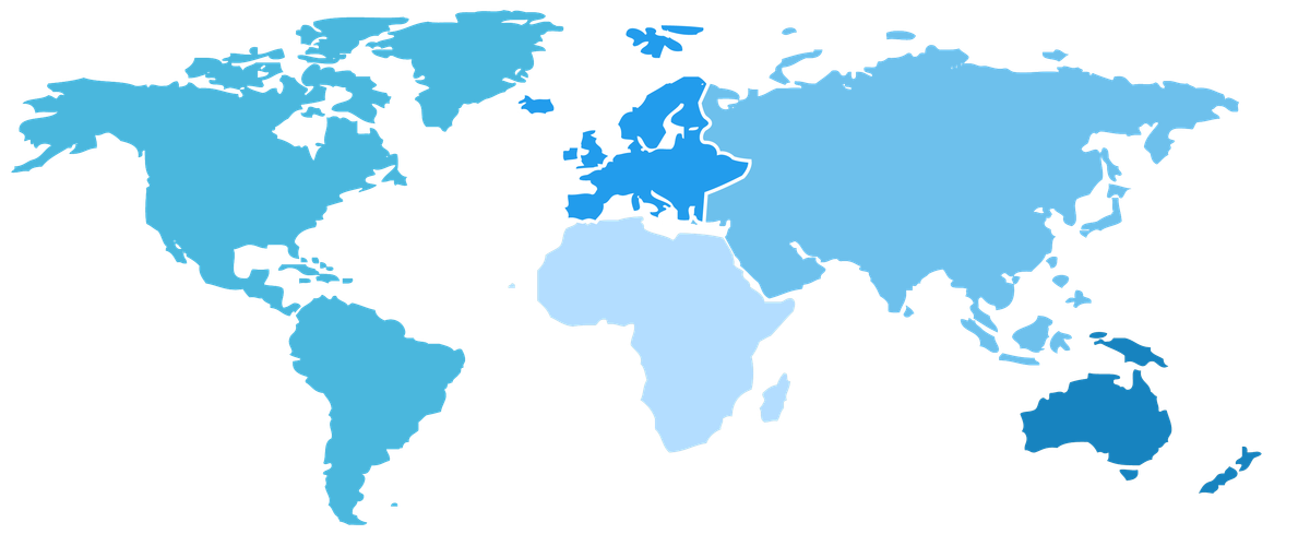 Global presence across five continents
