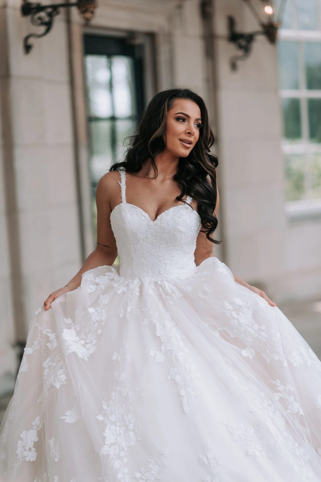 Nora trouwjurk prinses kant