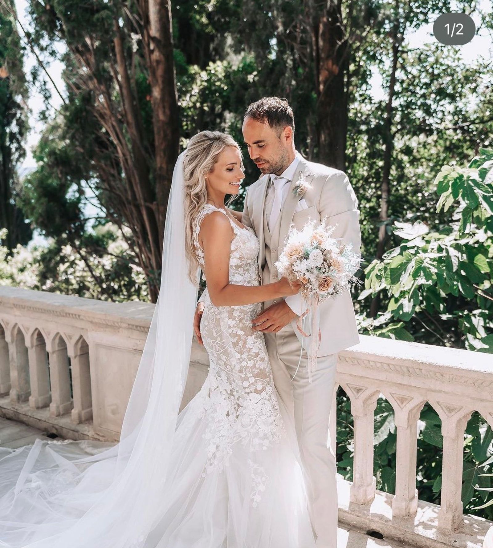 Lisette Lubbers en Mike van Klaveren in Italie getrouwd