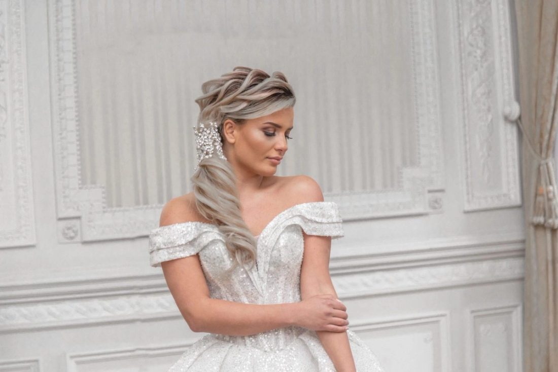 Alberto Axu trouwjurk prinses - Silver Diamond