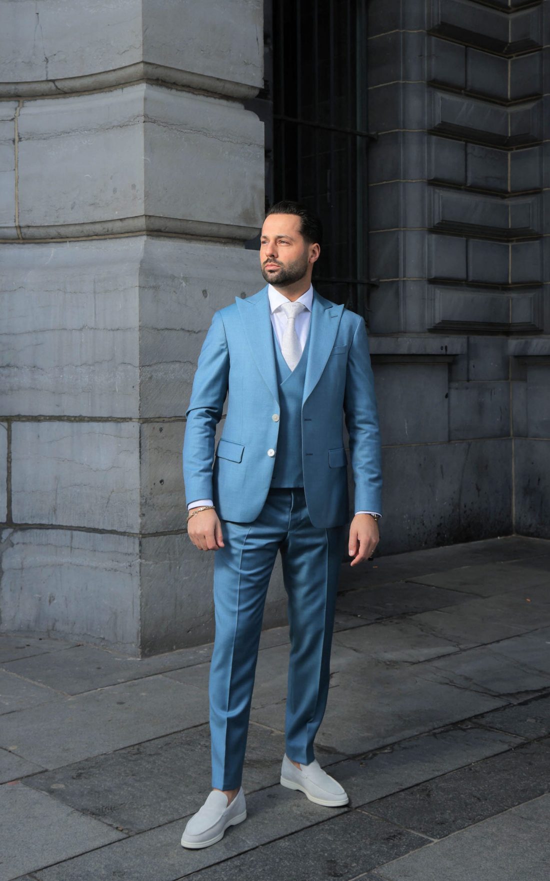 Trouwpak Collectie 2024 Alberto Axu ijs blauw zomer