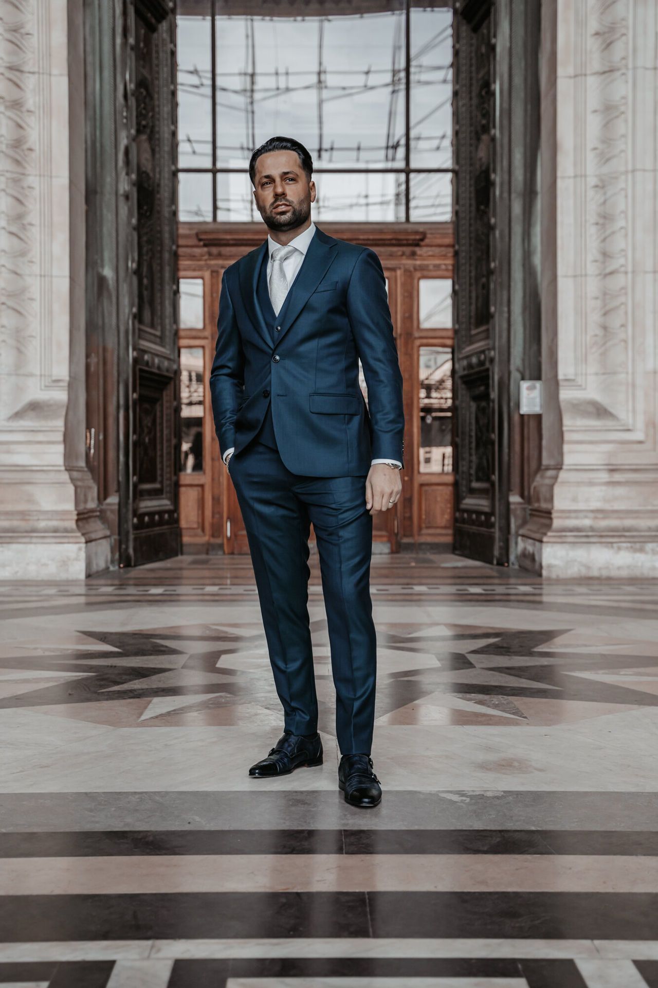 Trouwpak Turquoise Scabal Maatpak