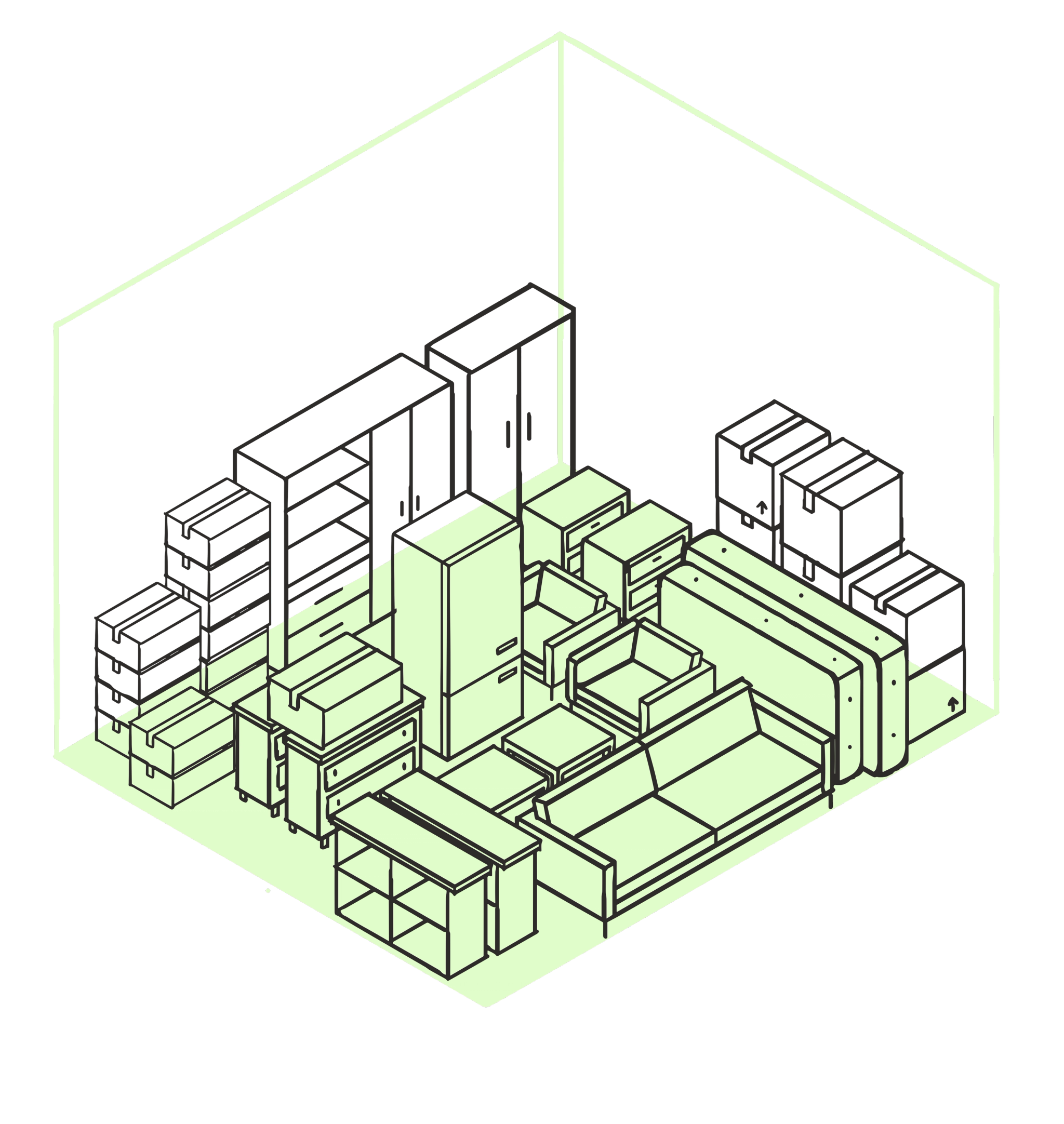 Extra large HOLD storage unit