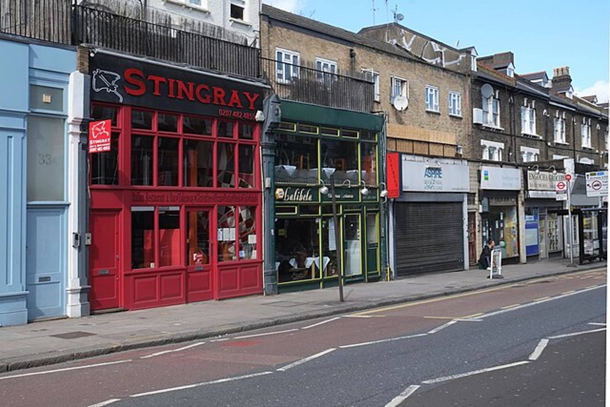 Tufnell Park: shops on Fortess Road