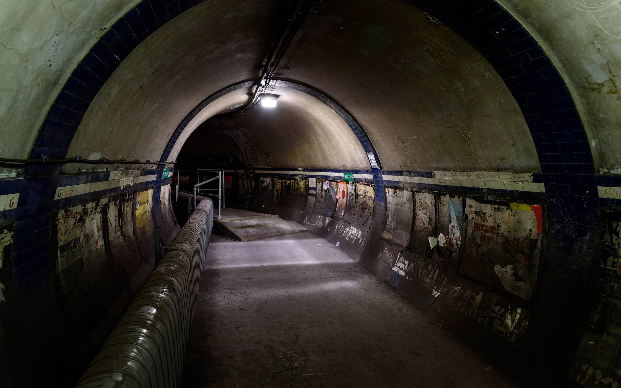 A view of the abandoned York Road Station