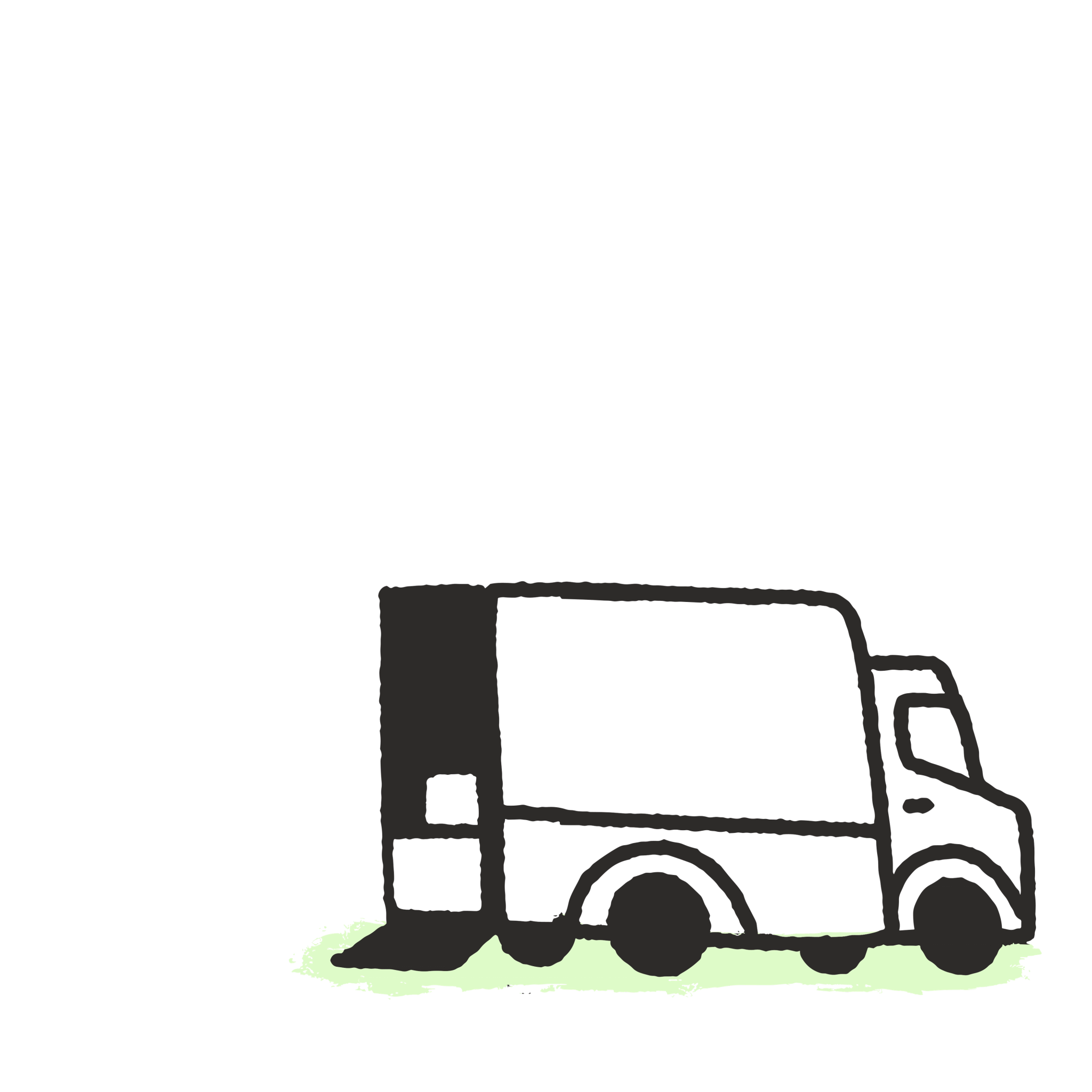 illustration of delivery van