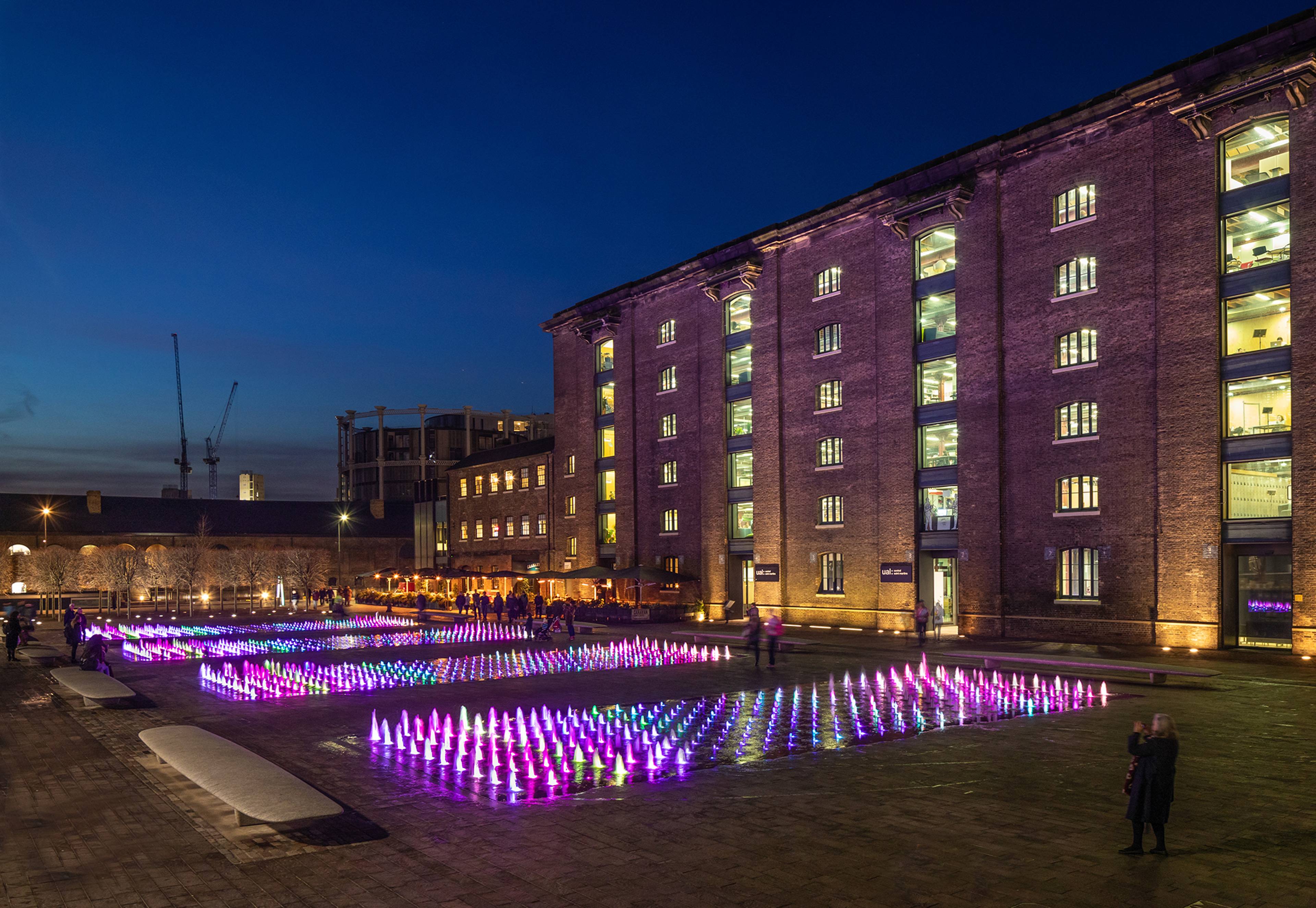 A events space in Granary Square, King's Cross