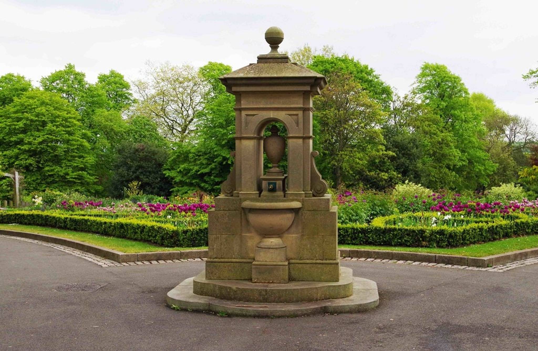 old drinking fountain in park