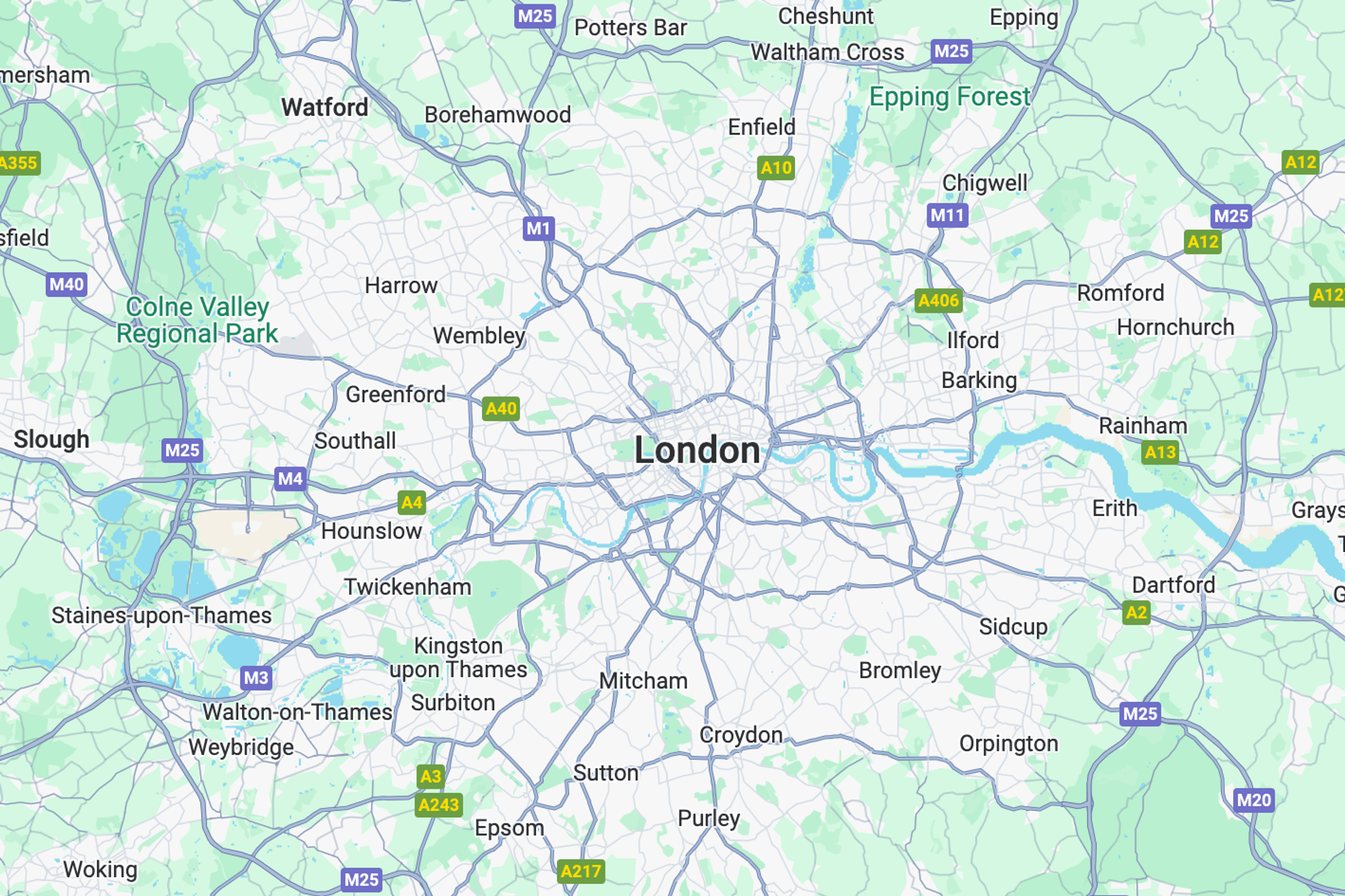 map of london