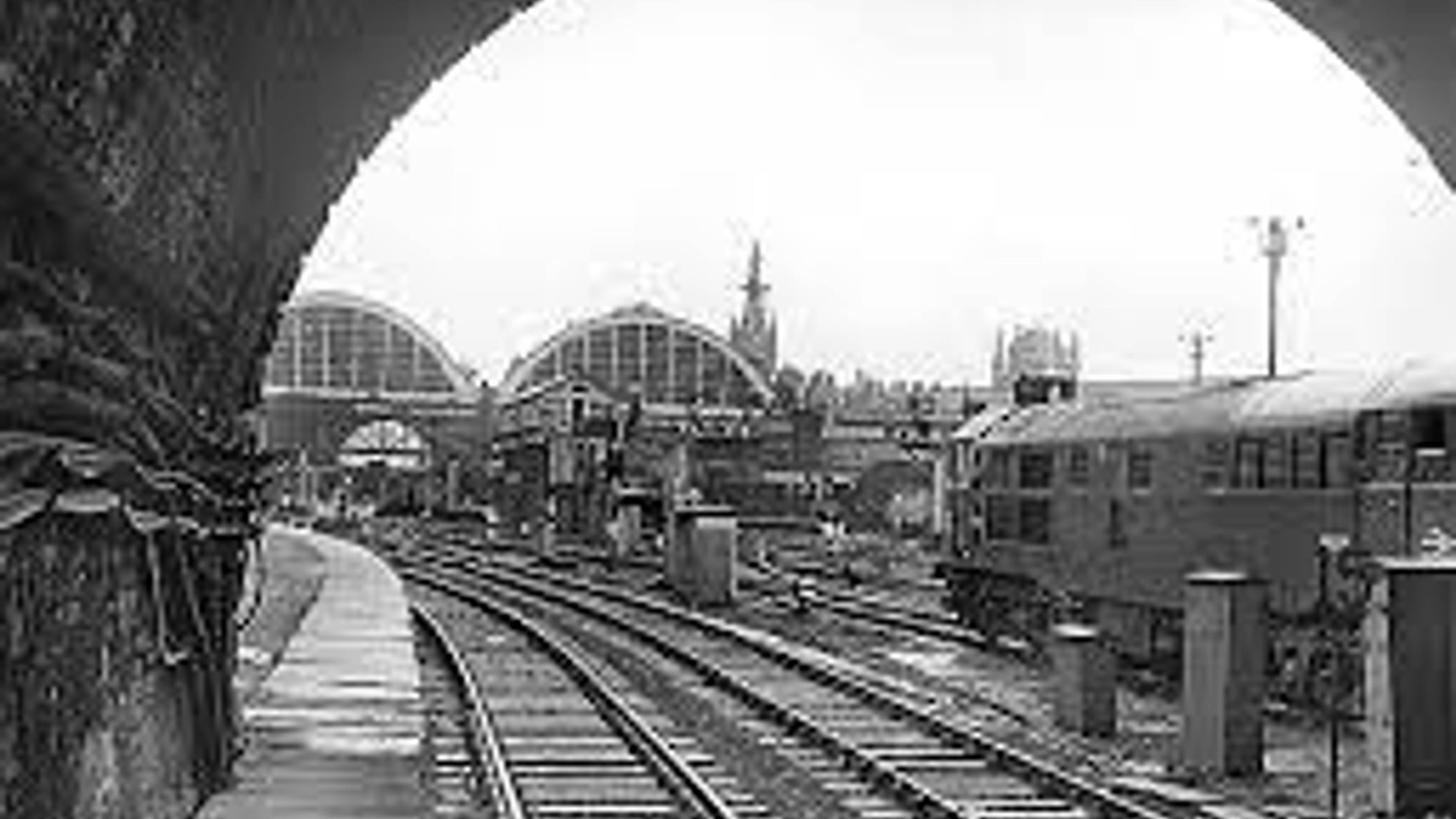 Old photo of tube station