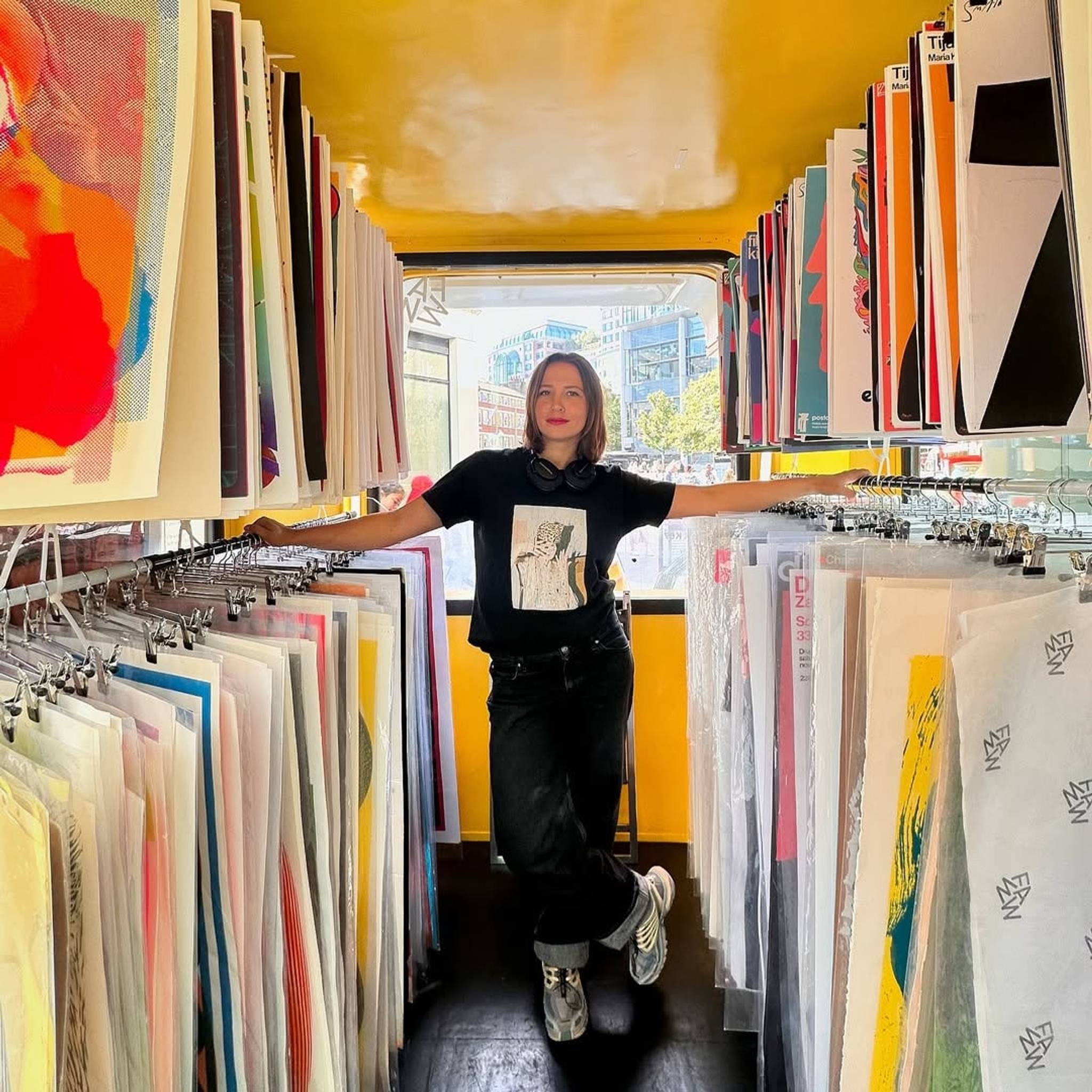 A boutique owner at Spitalfields Market