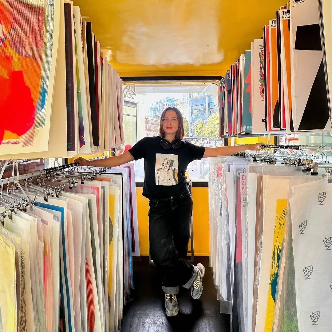 A boutique owner at Spitalfields Market