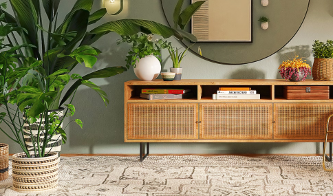 tidy stylish living room