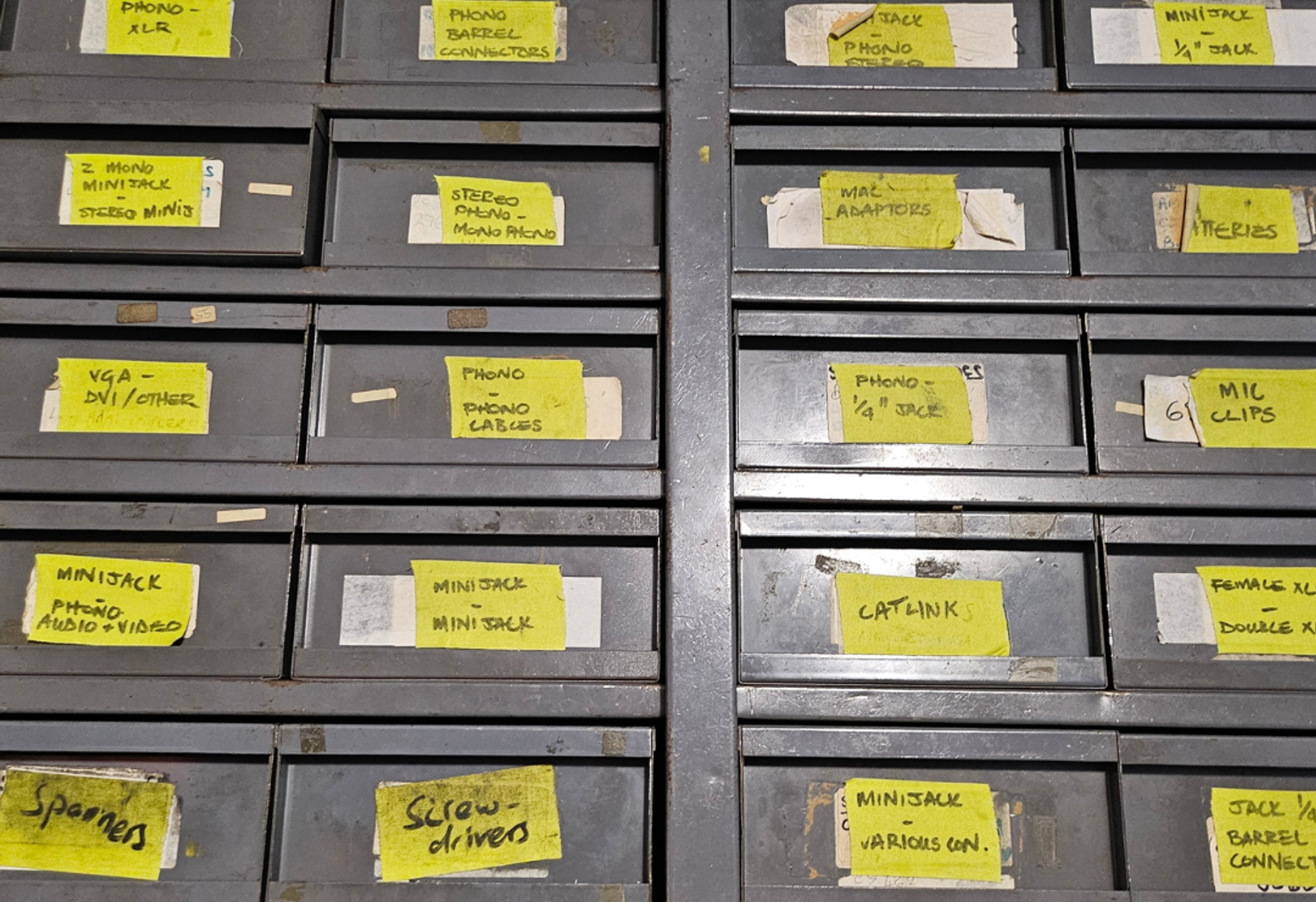 av2 hire stock in hold storage unit