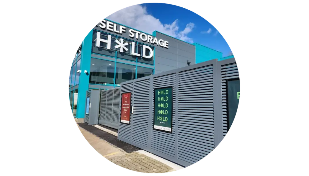 HOLD self storage facility view from outside