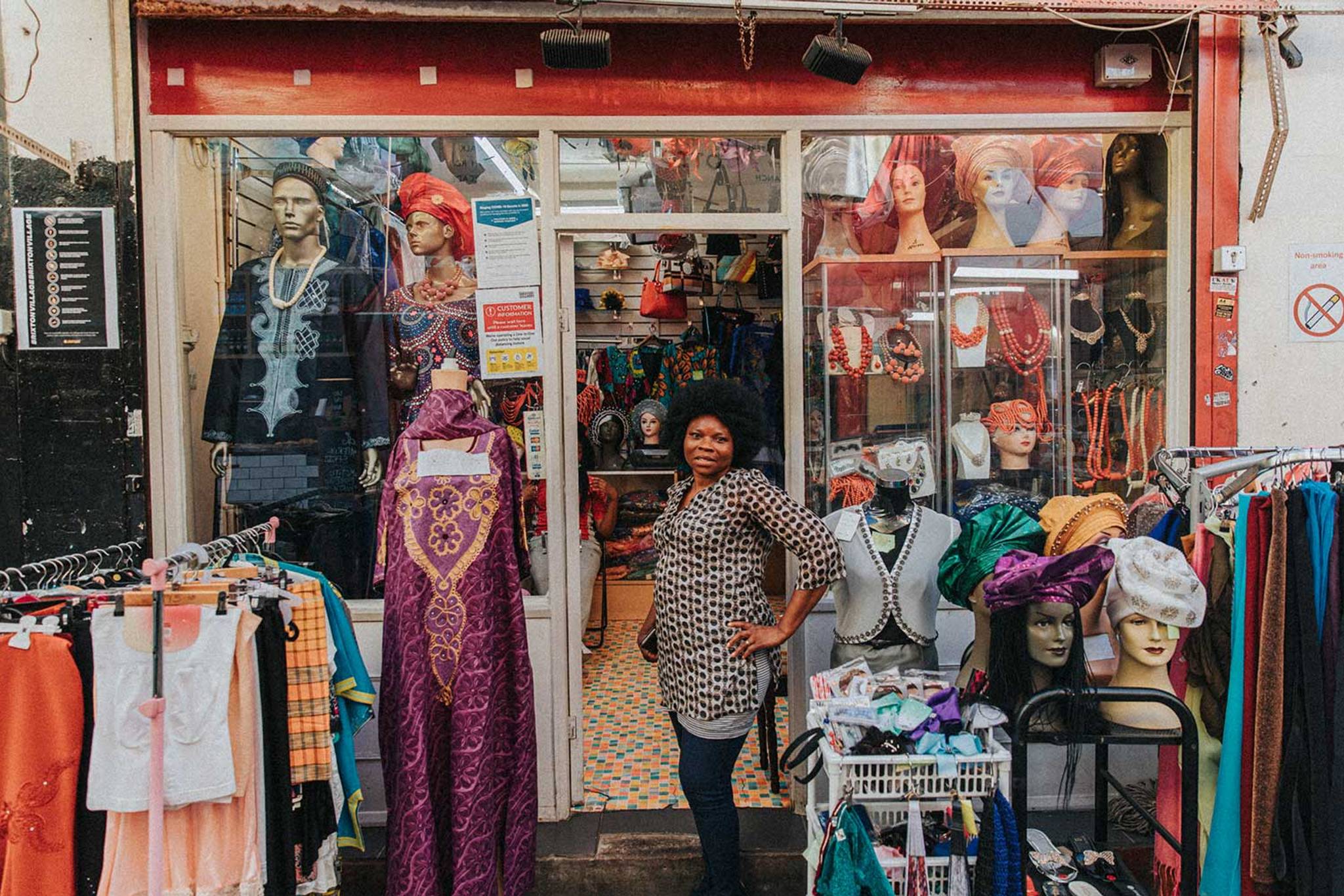 fashion store in brixton with owner