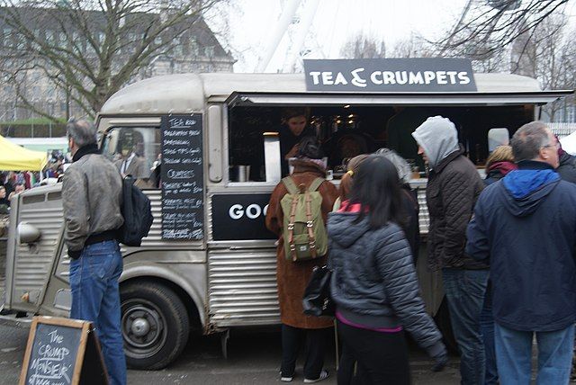 food stall at car boot sale