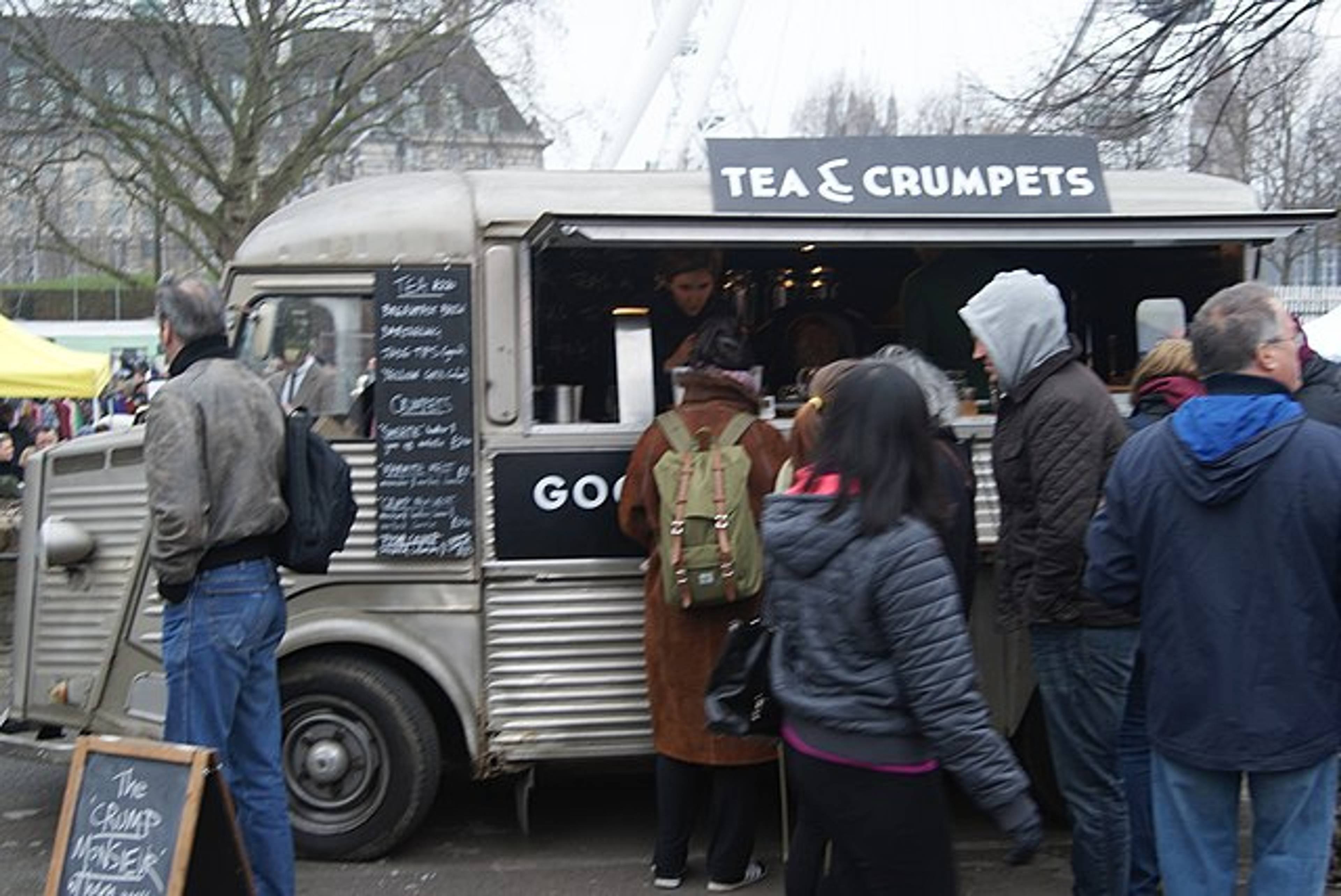 food stall at car boot sale