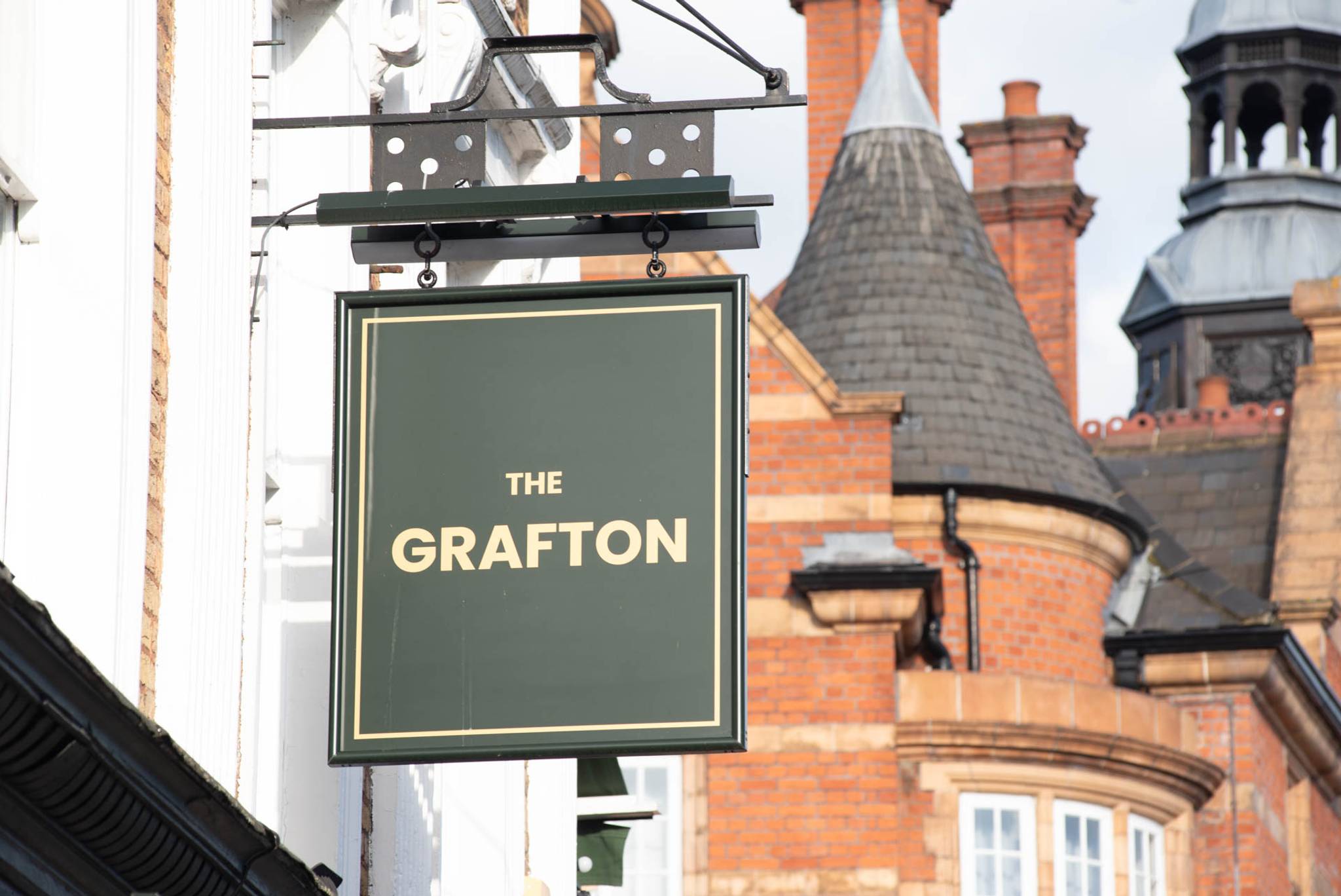 signage for The Grafton Pub