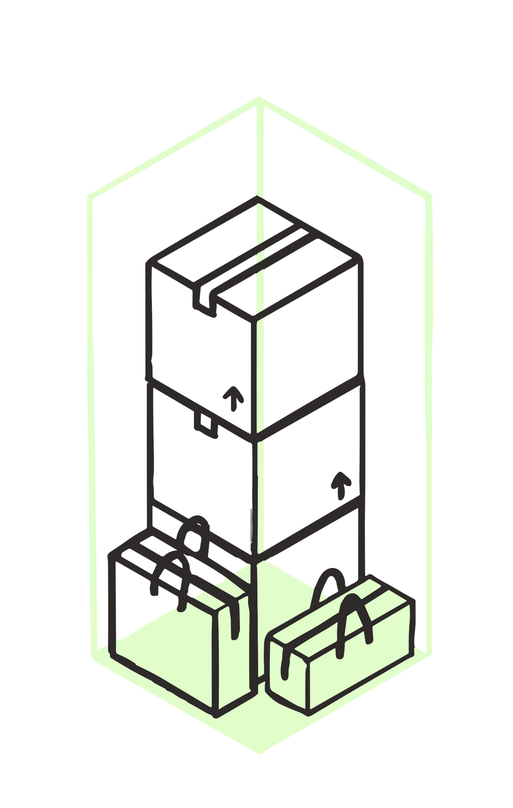 10 - 25 sq foot storage unit diagram