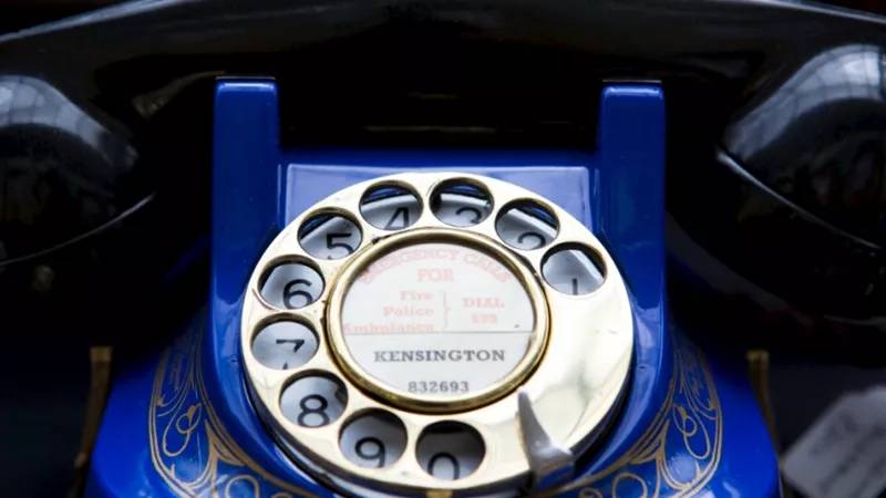 antique telephone