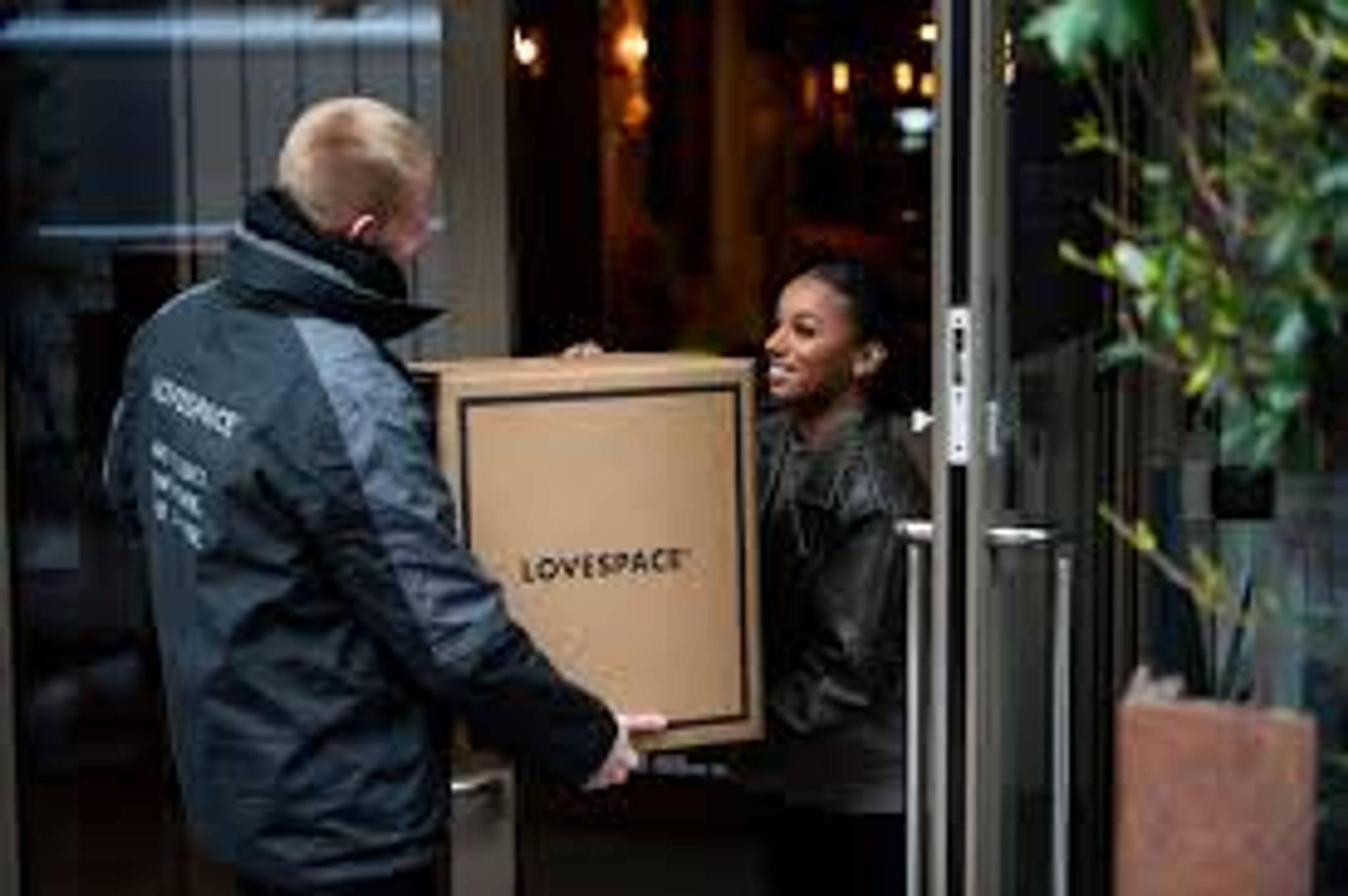 LoveSpace staff unloading van