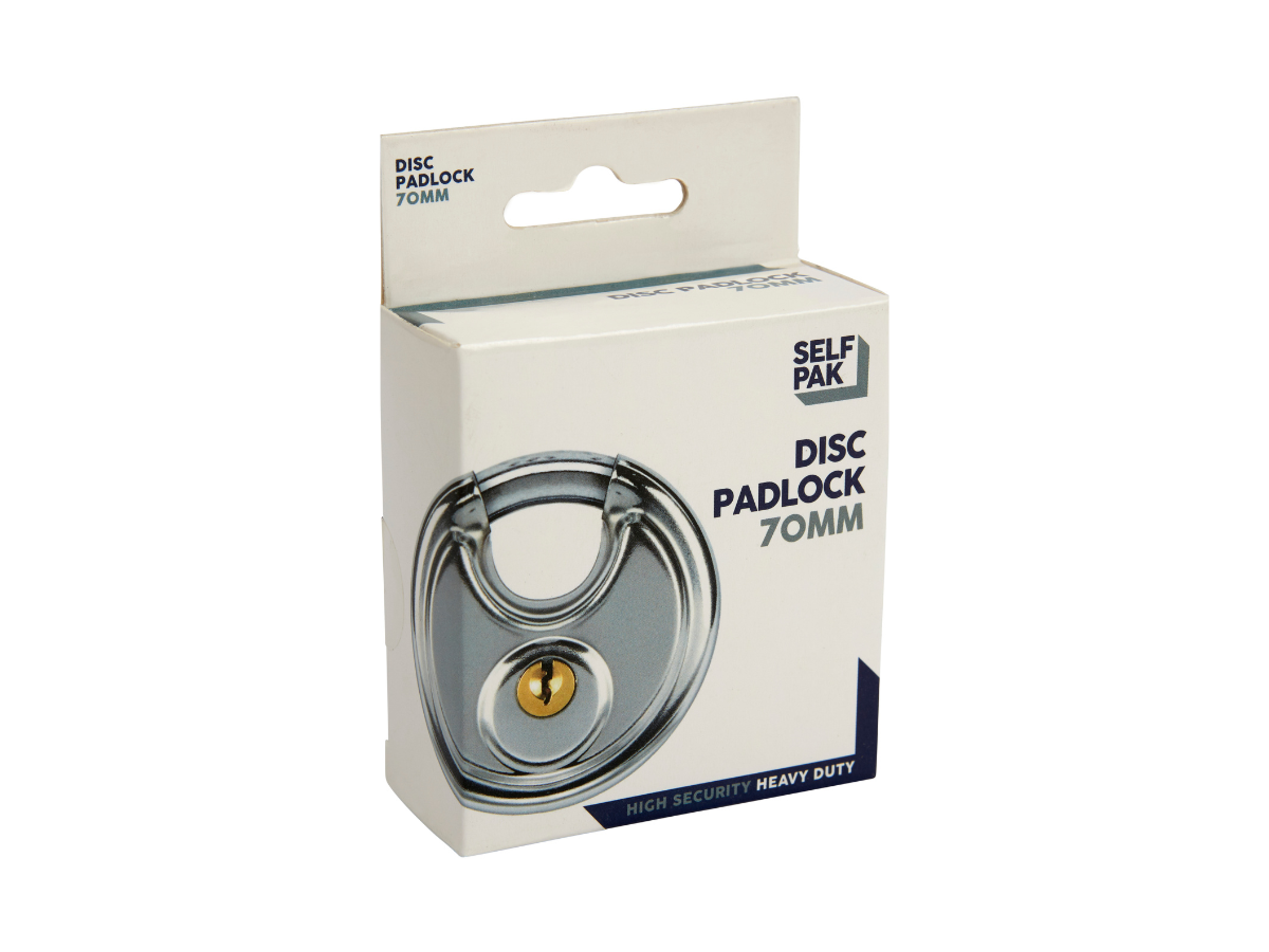 disk padlock in box