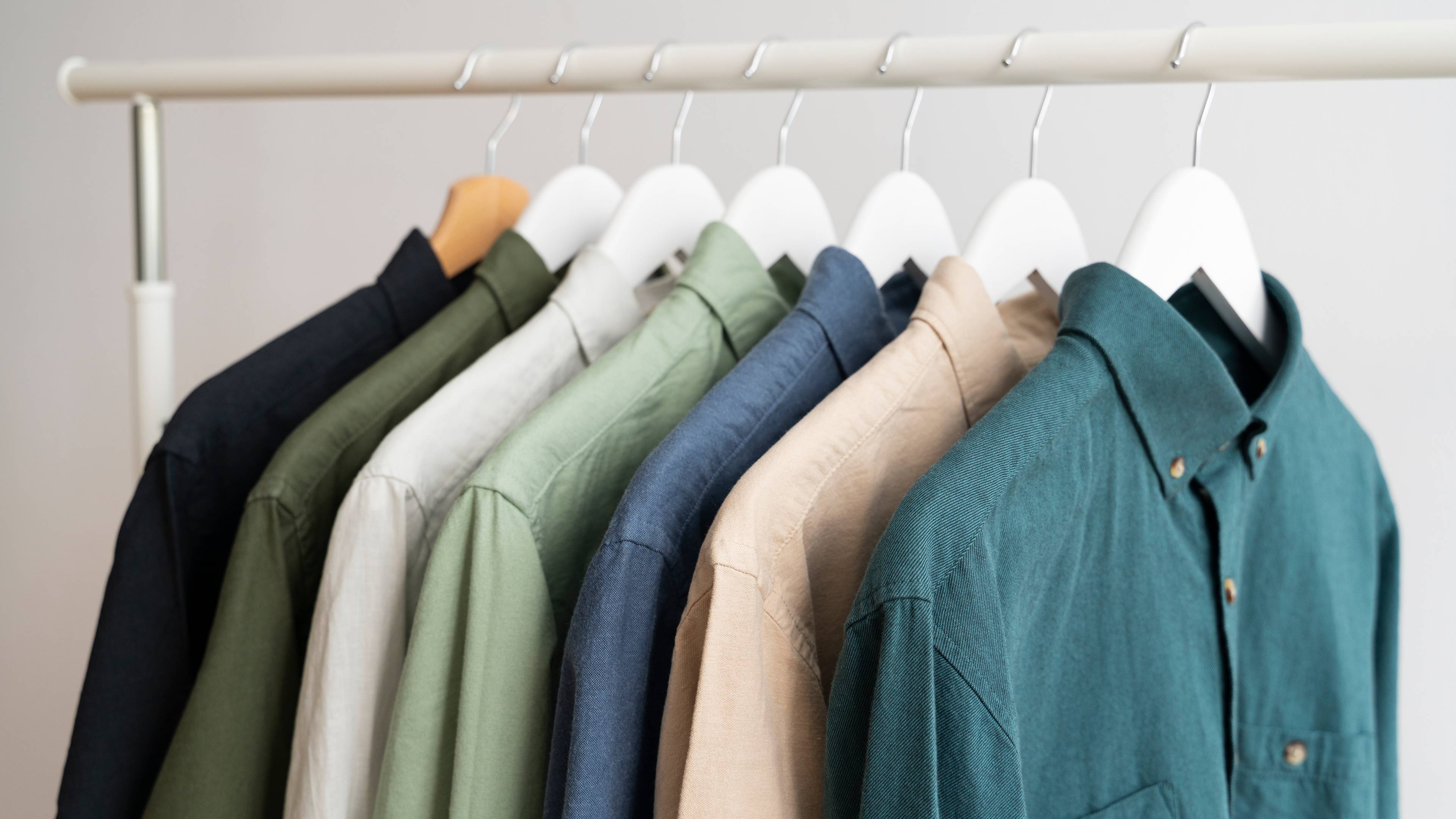 Still life of shirts on a hanger