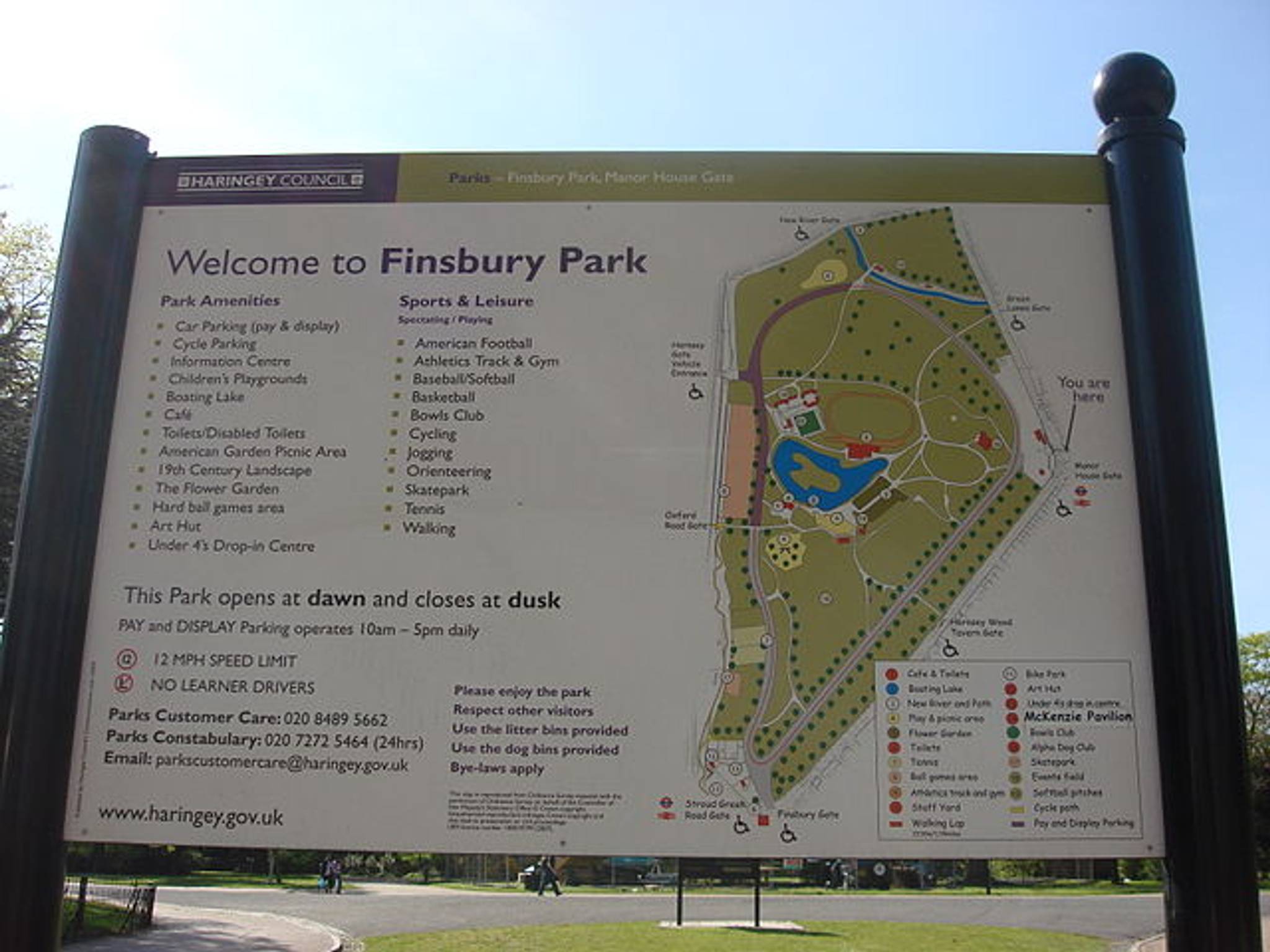 Map of Finsbury Park